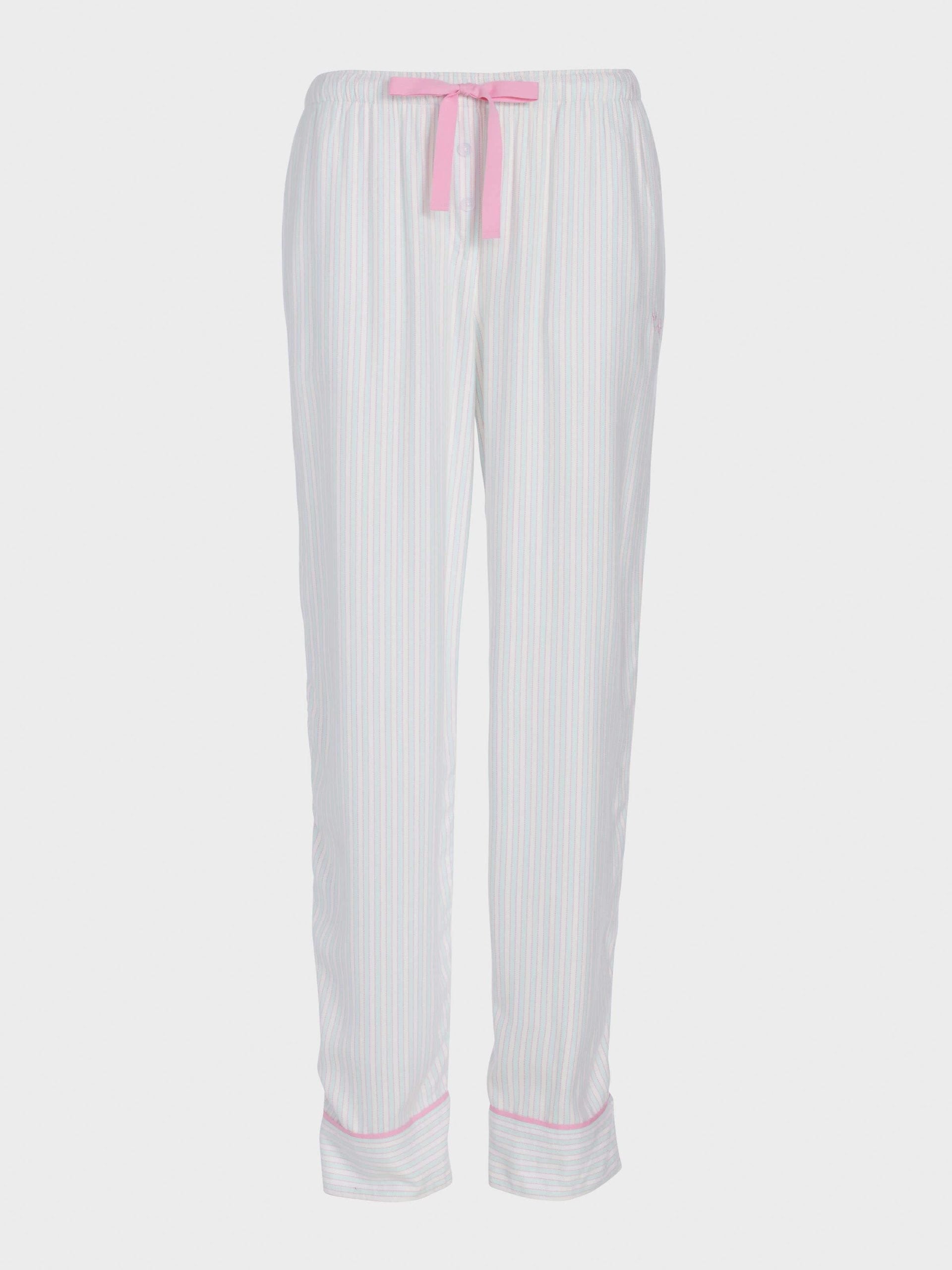 Mint Candy Stripe Viscose Flannelette Classic Pj Pant multi image 3