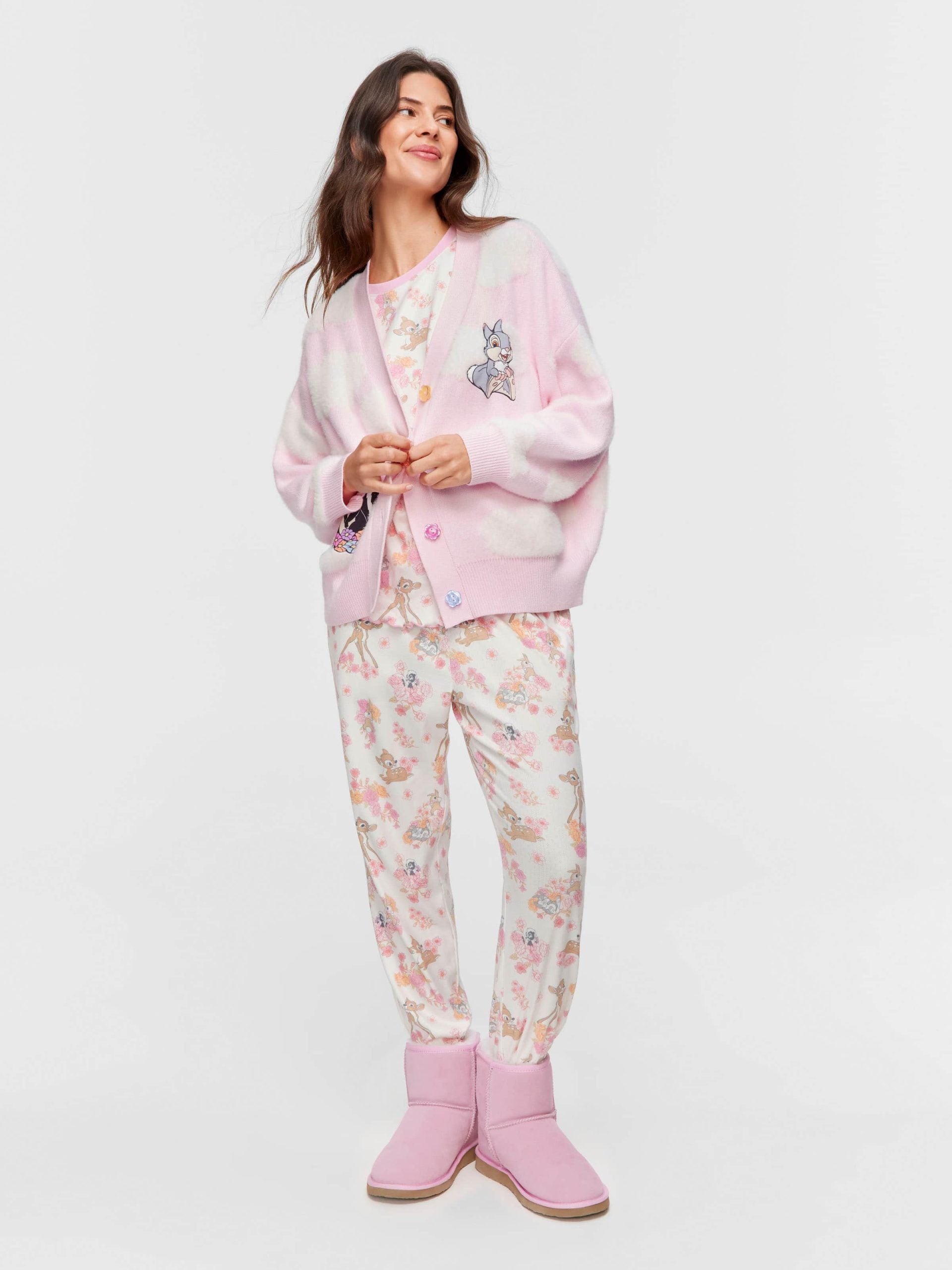 Bambi Fluffy Knit Cardi multi image 2