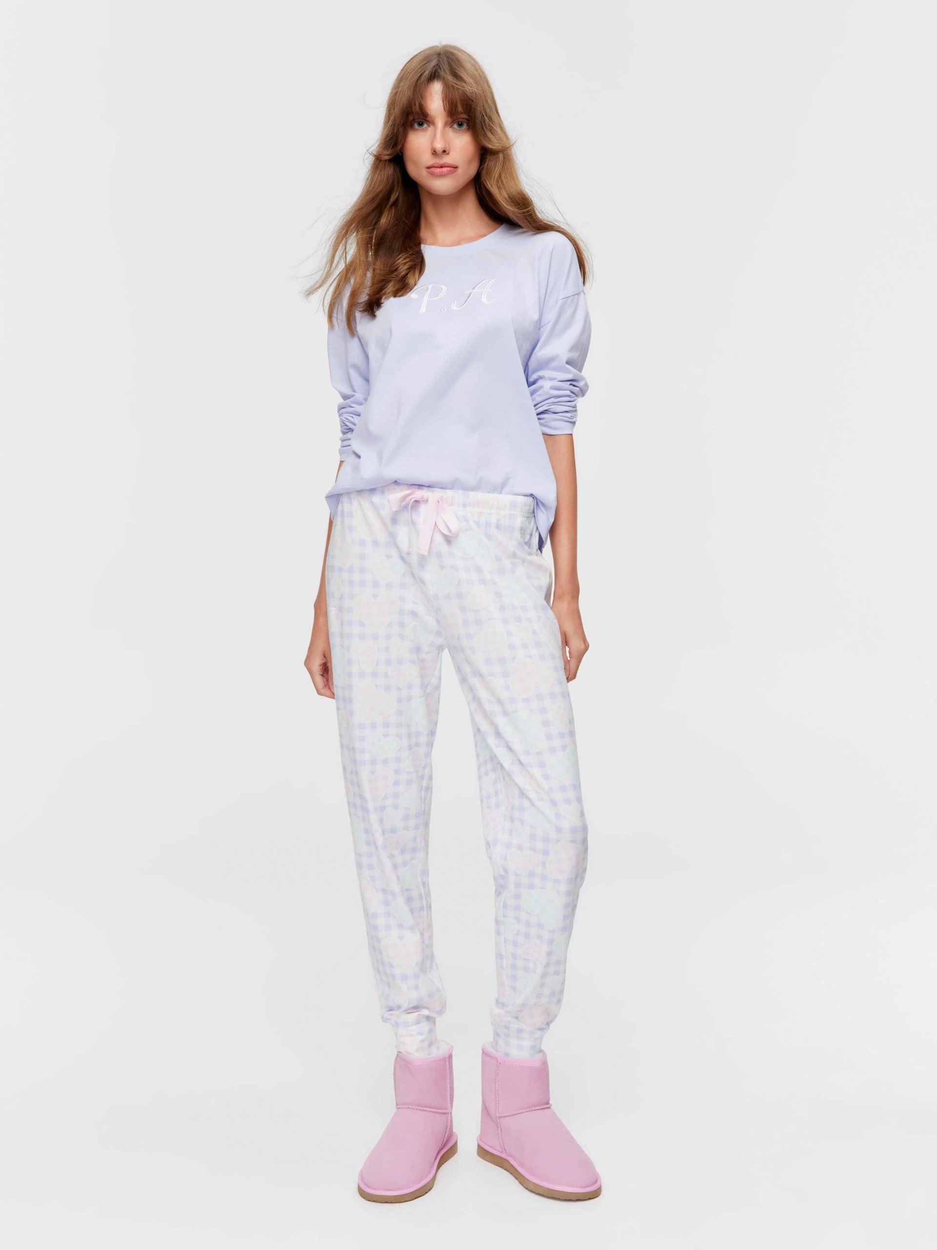 Heart Patch Easy Pj Pant multi image 1