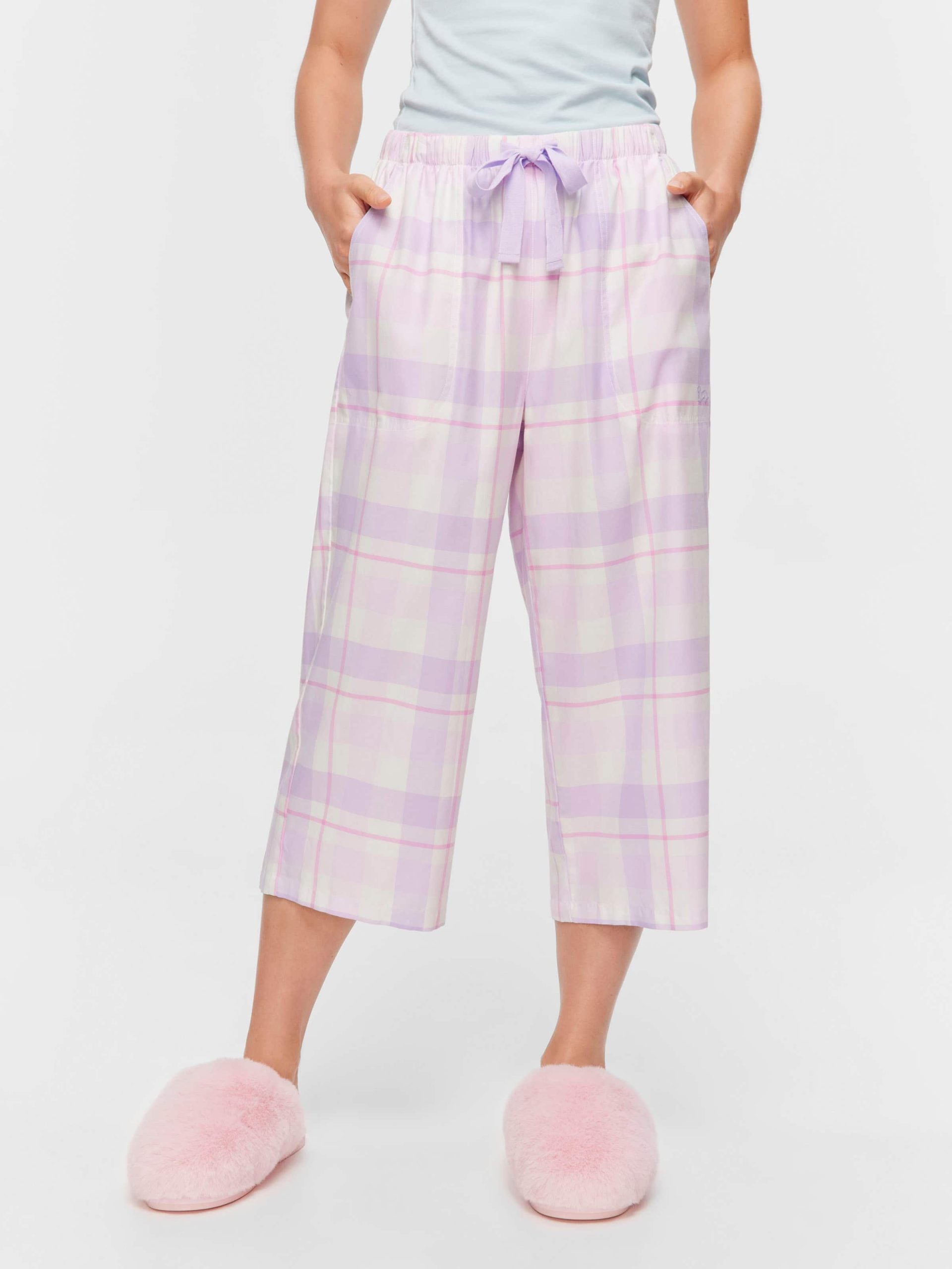 Lilac Check 3/4 Pj Pant multi image 1