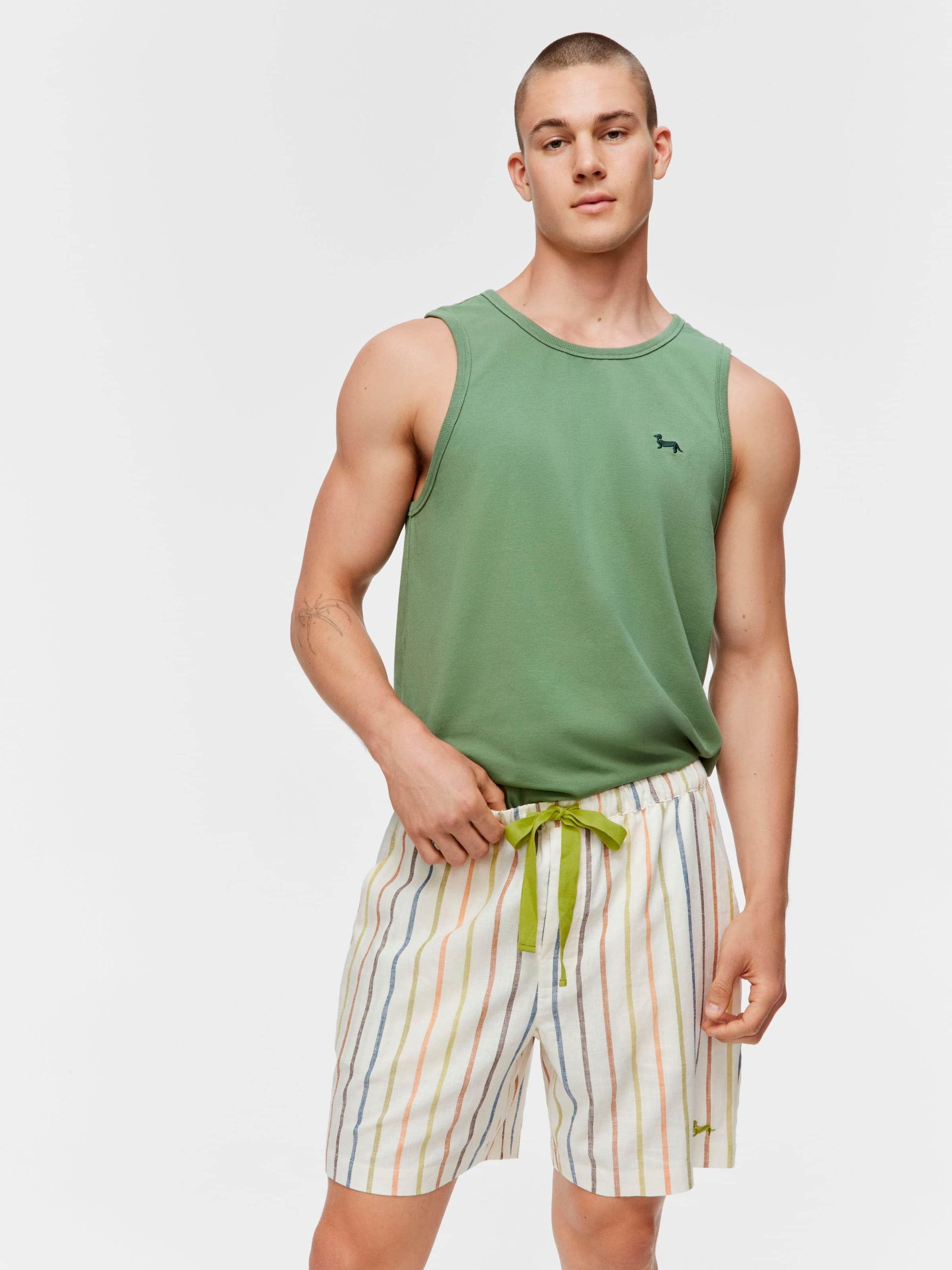 Pinstripe Mid Short multi image 0