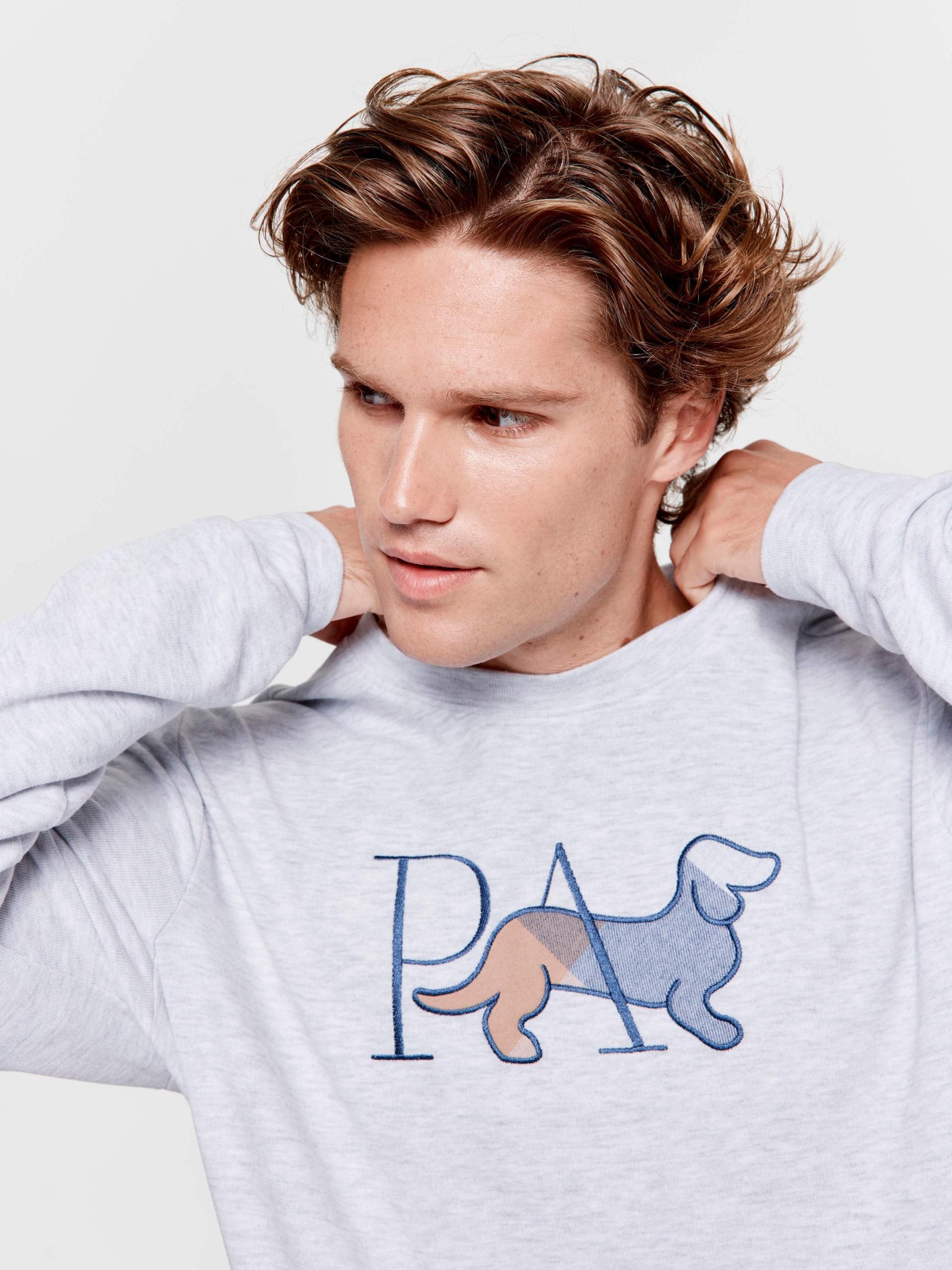 P.A Buffalo Sweater greymarle image 1