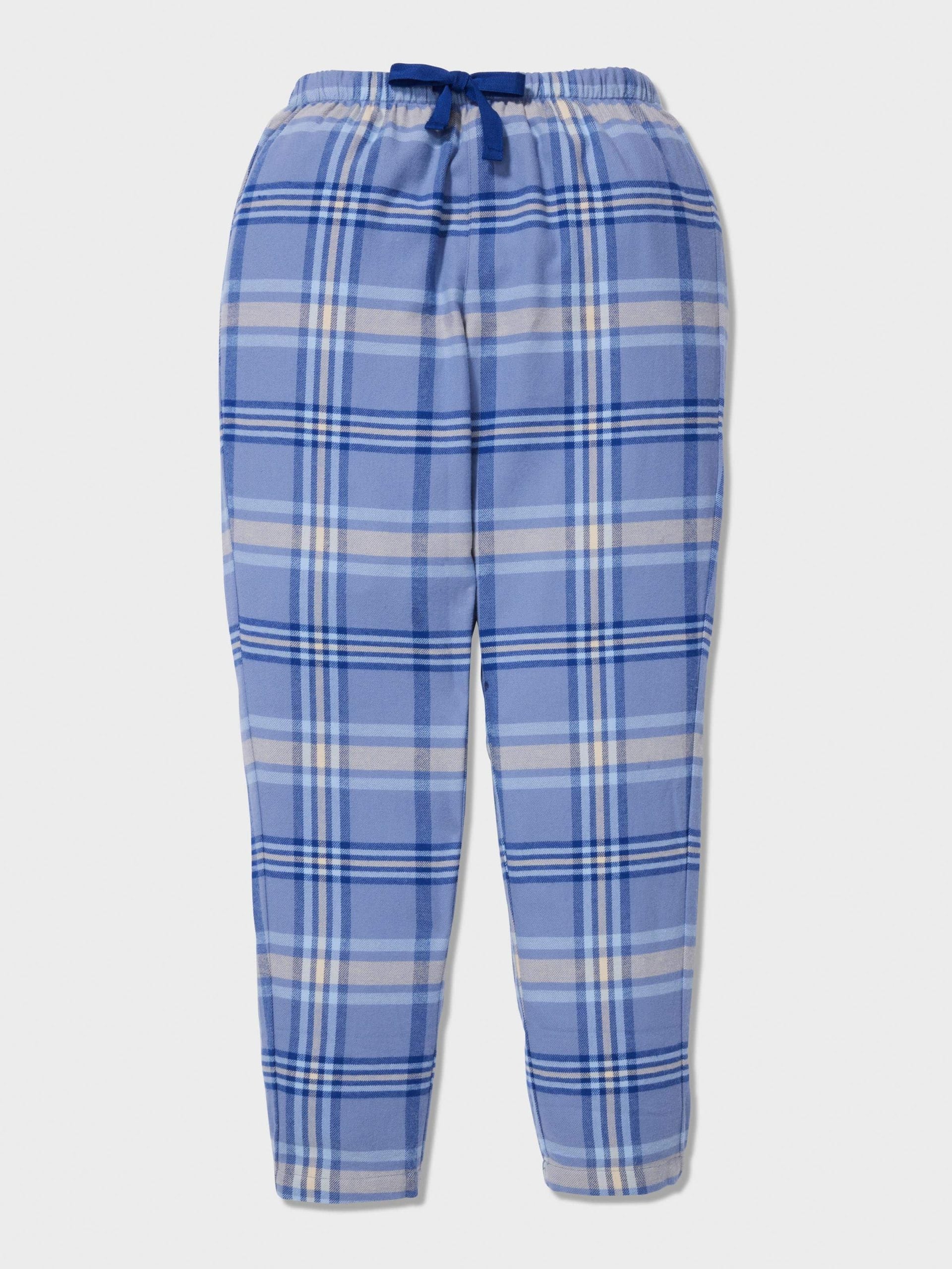 Boys Blue Check Long Pj Set multi image 1
