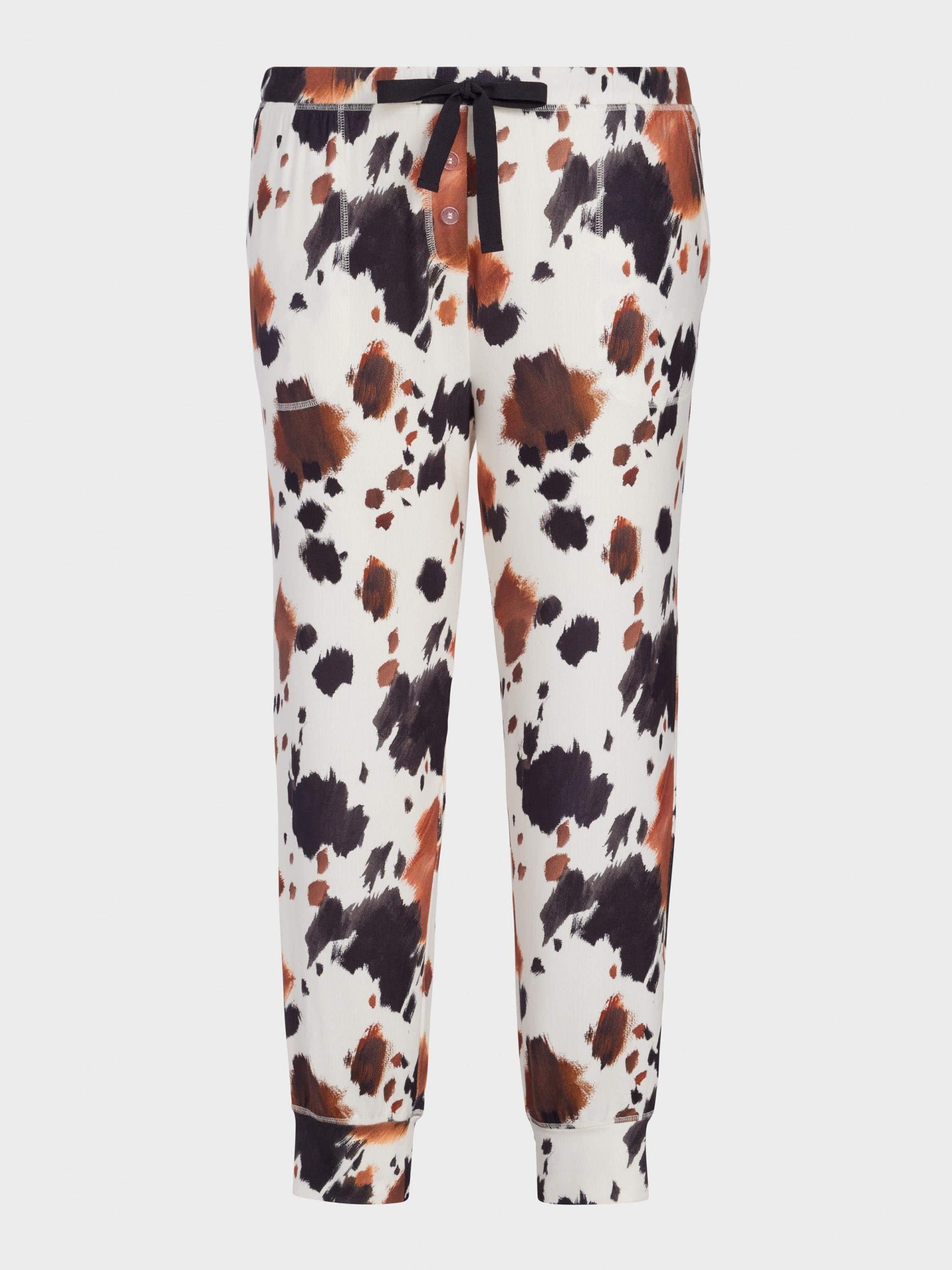 P.A. Plus Cow Plush Easy Pj Pant Multi image 3