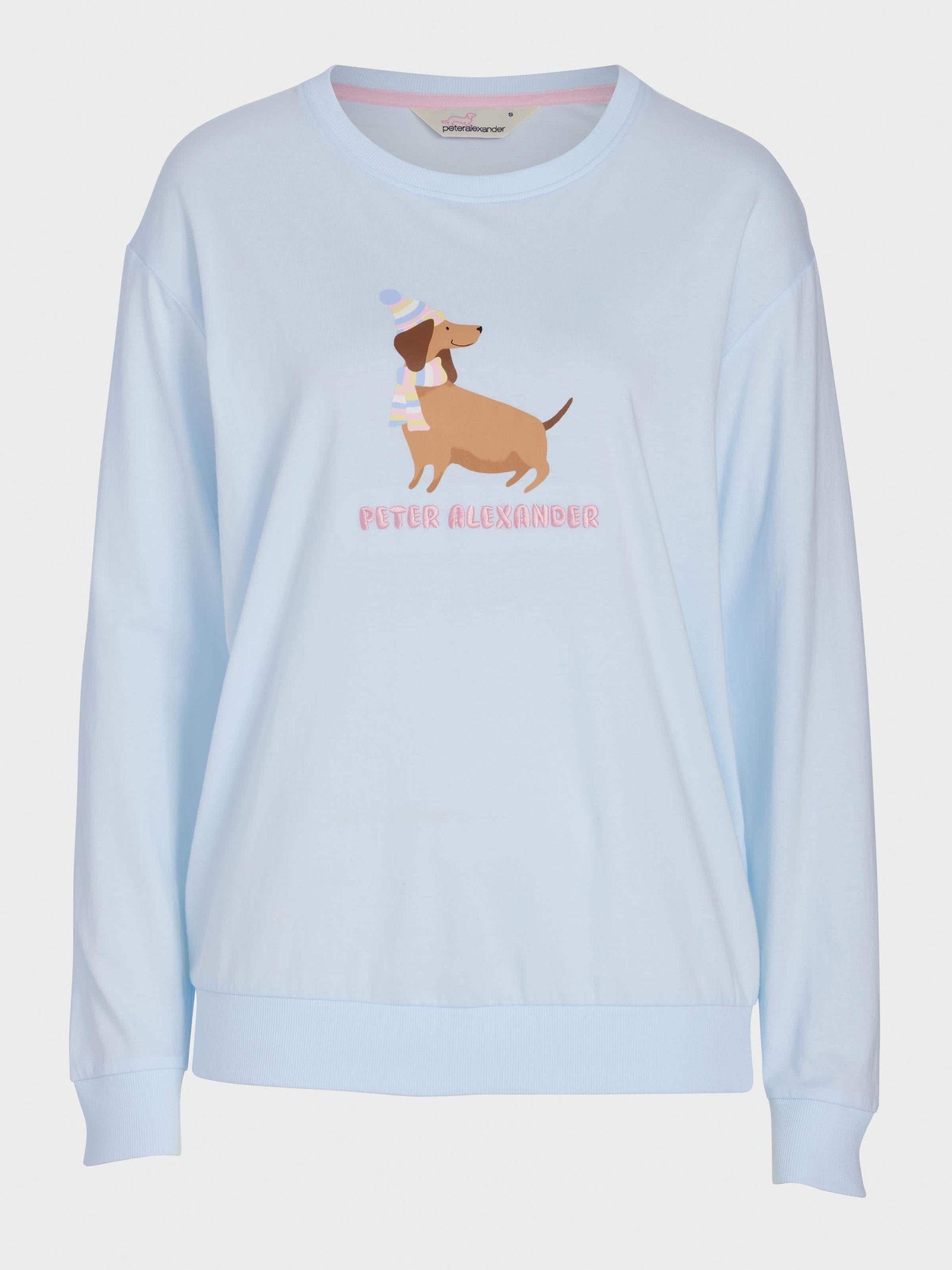Beanie Dog Long Sleeve Top Blue image 3