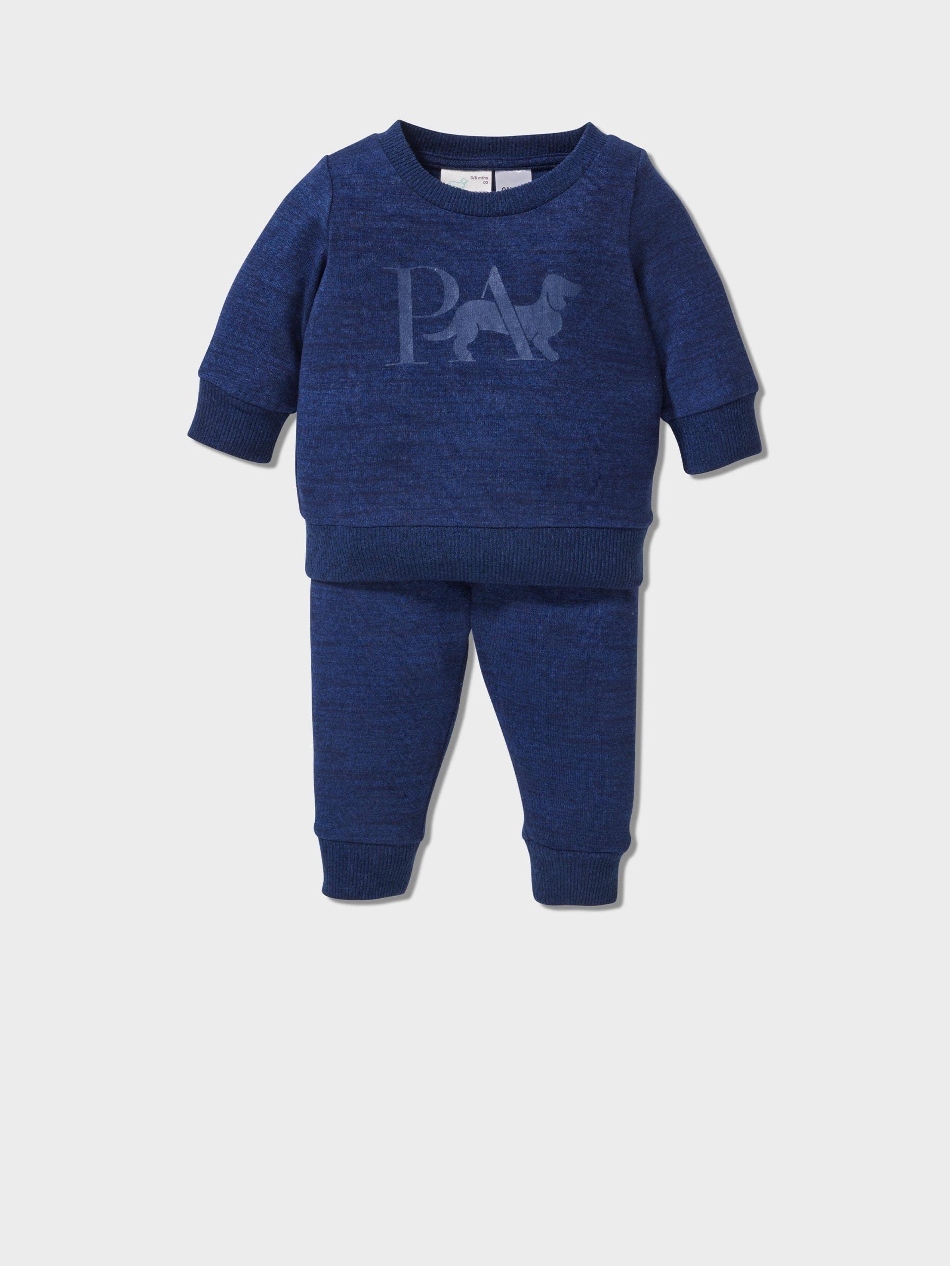 Baby Navy Marle Pj Set navymarle image 0