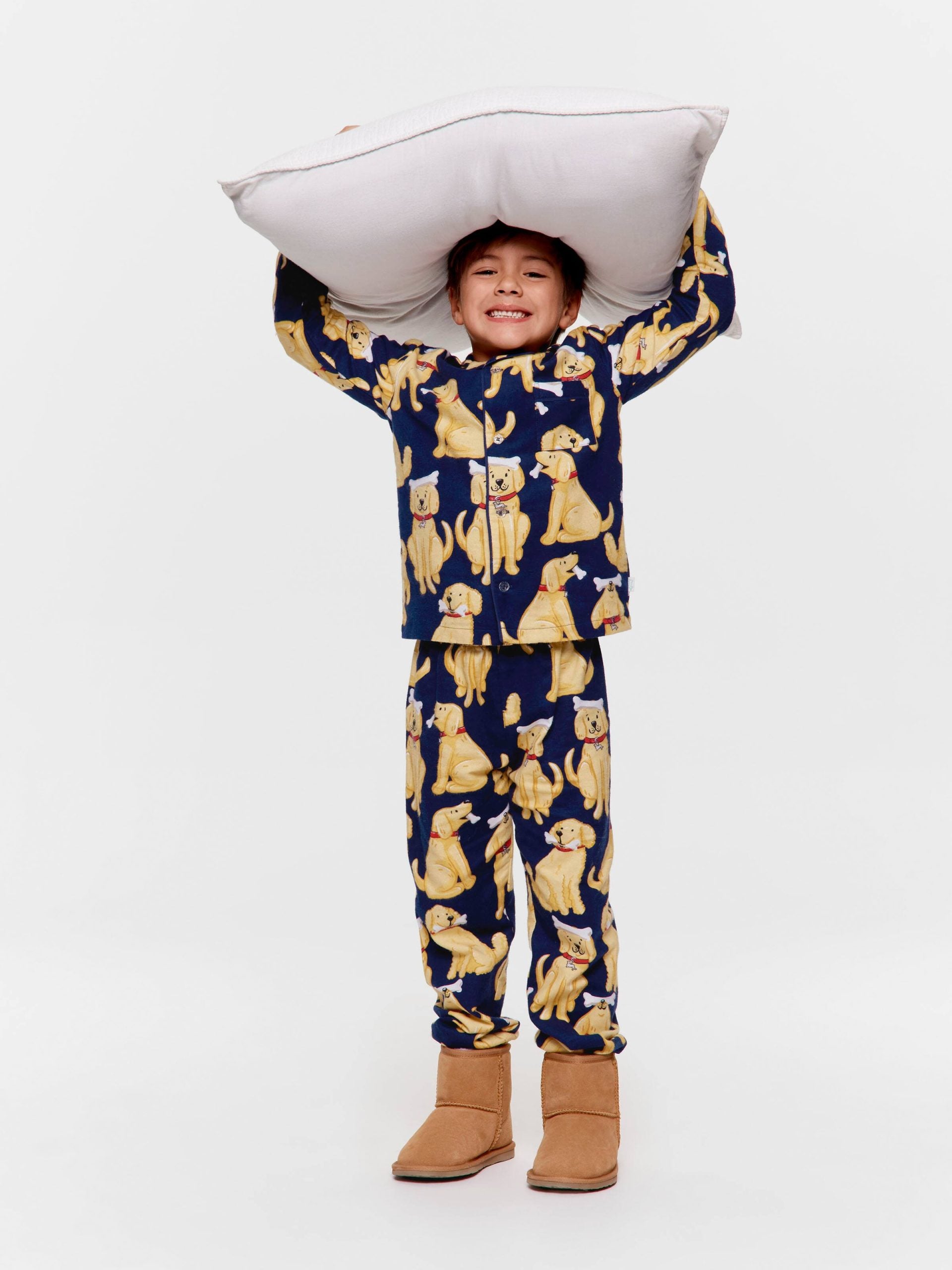Jnr Boys Golden Retriever Classic Pj Set multi image 0