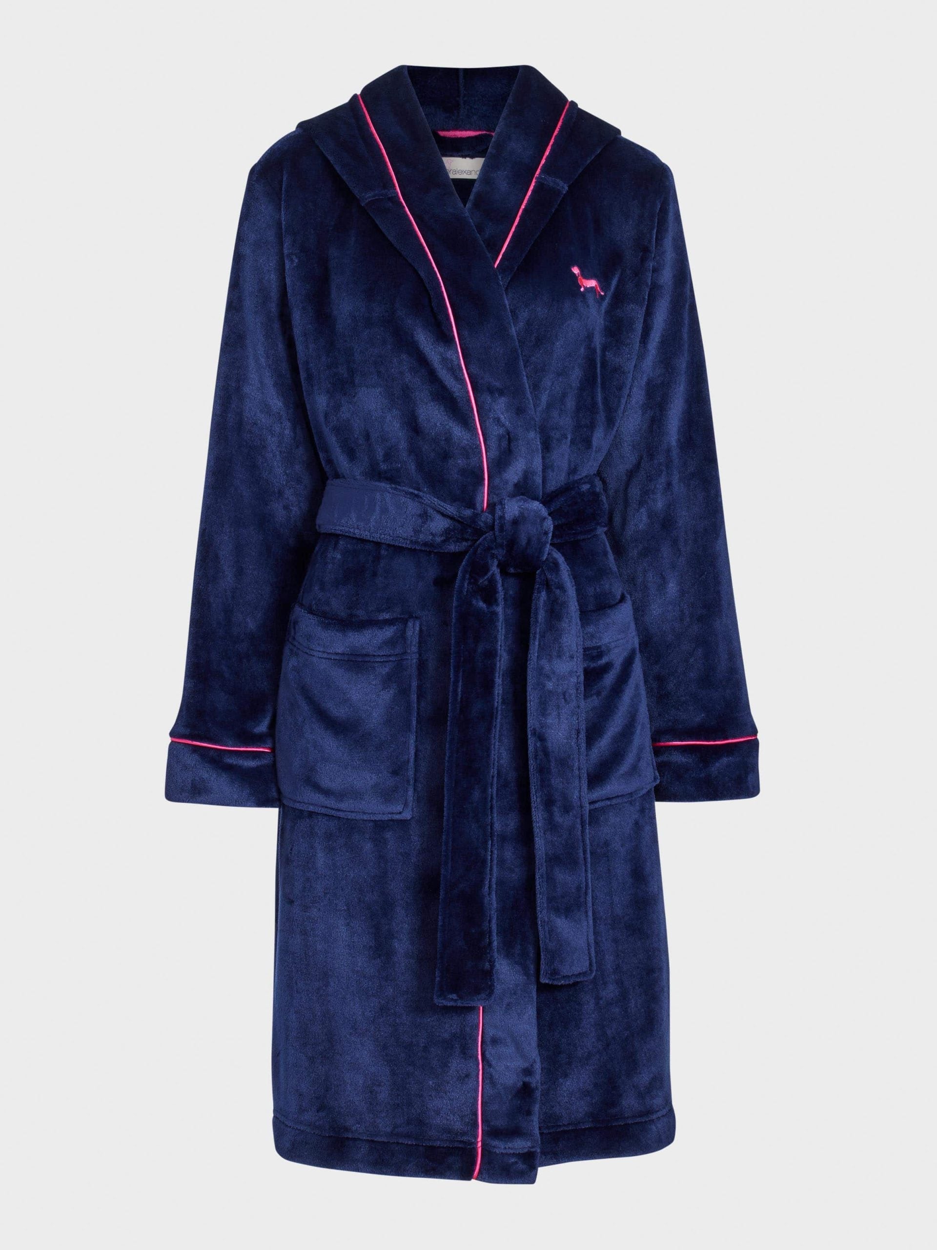 Navy Hooded Gown multi image 4