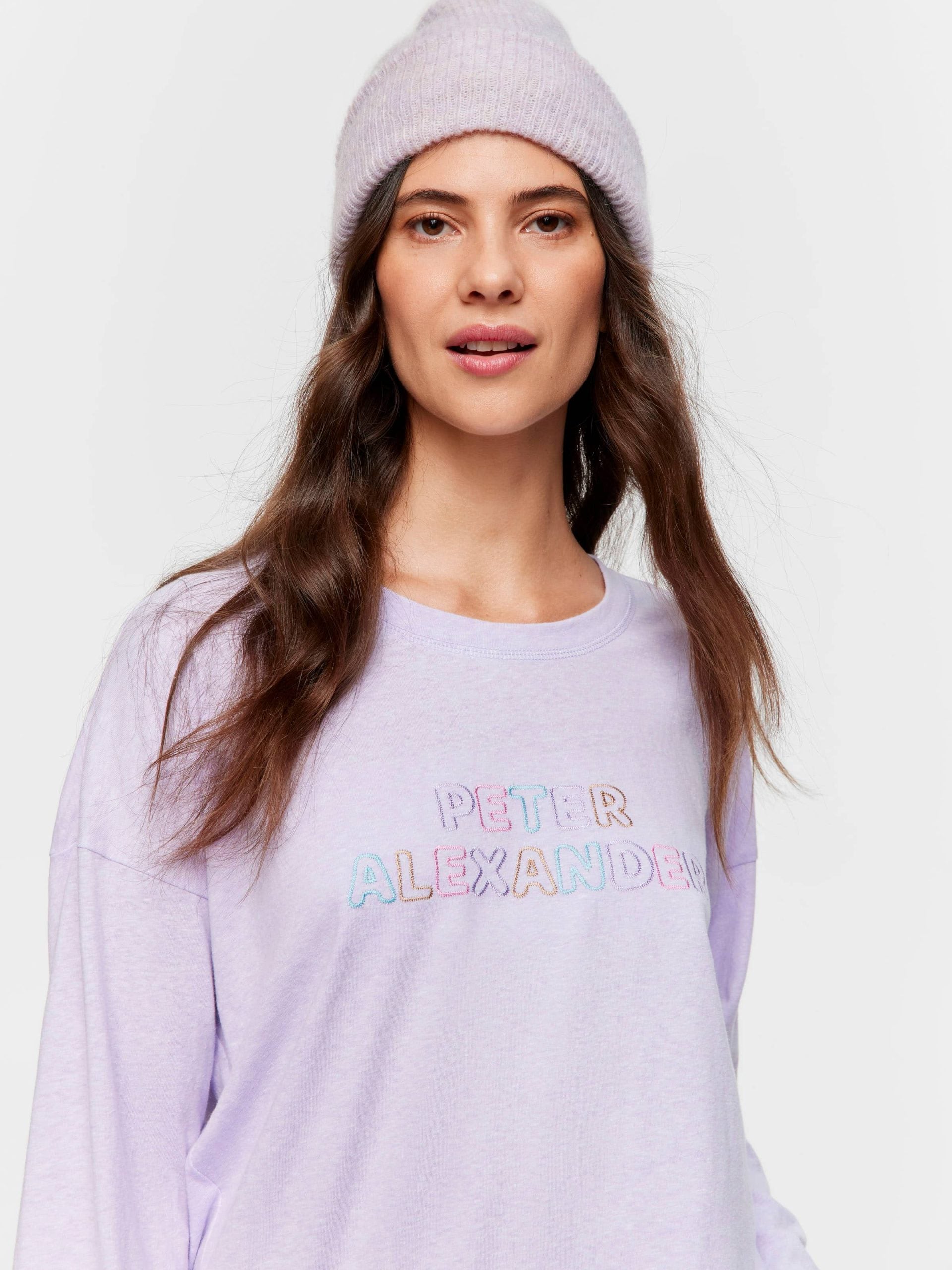 Peter Alexander Lilac Logo Long Sleeve Top lilac image 1