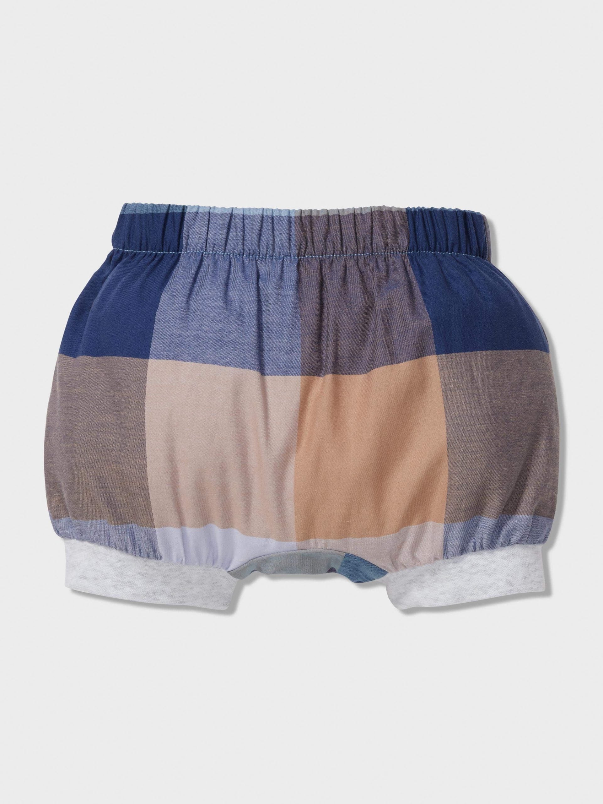 Baby Blue Buffalo Check Shortie Pj Set multi image 1