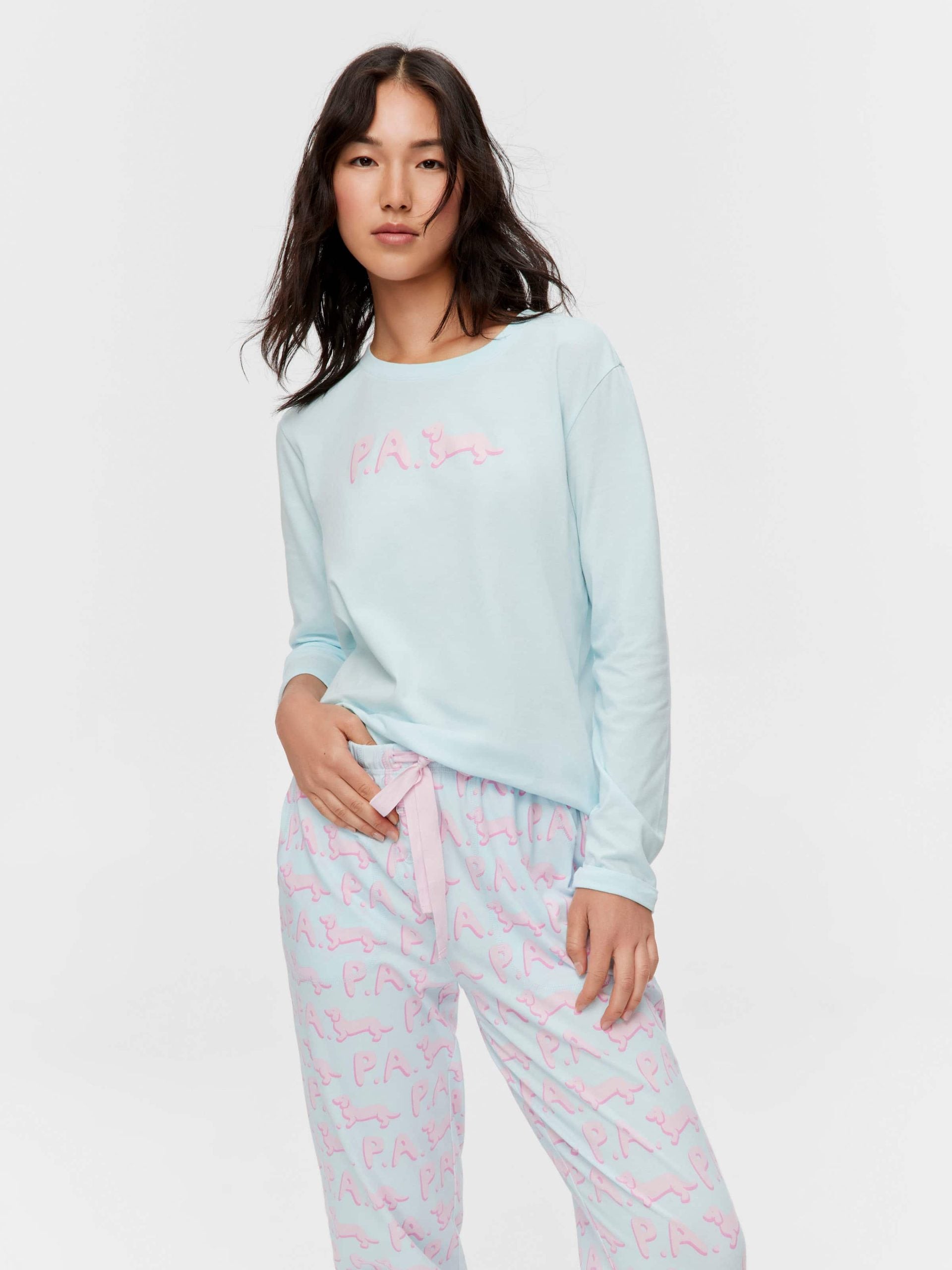 P.A. Branded Long Pj Set multi image 3