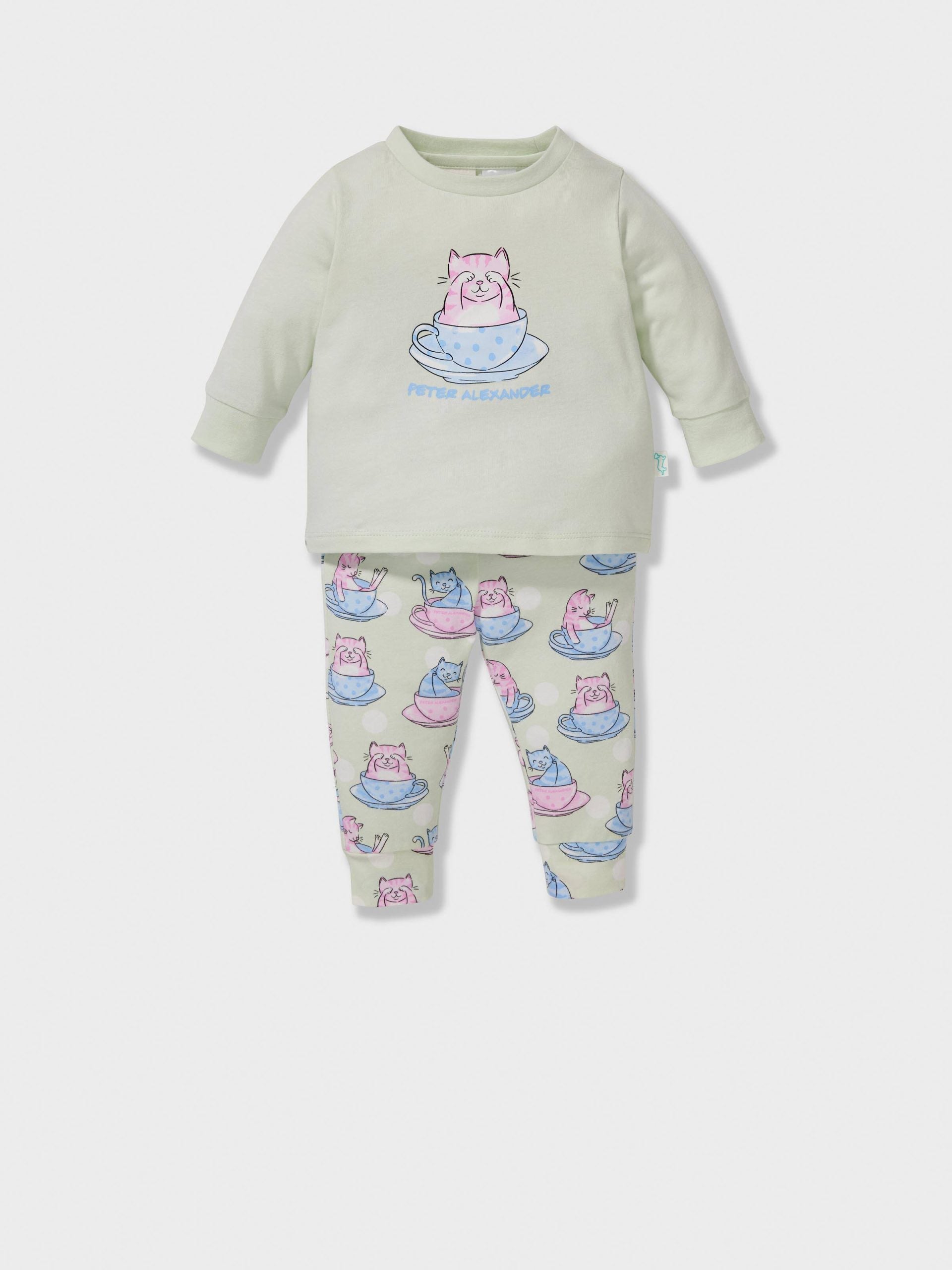 Baby Teacup Kitty Long Pj Set multi image 0