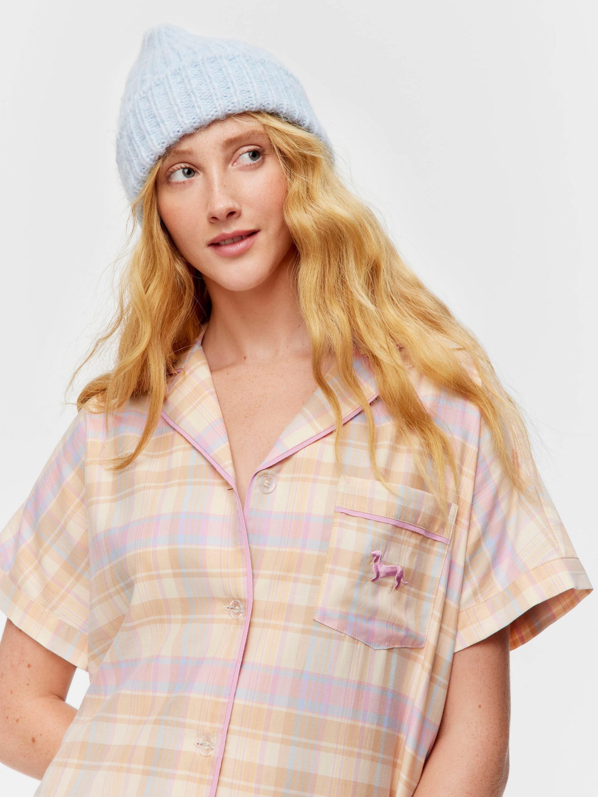 Toffee Check Nightshirt multi image 2