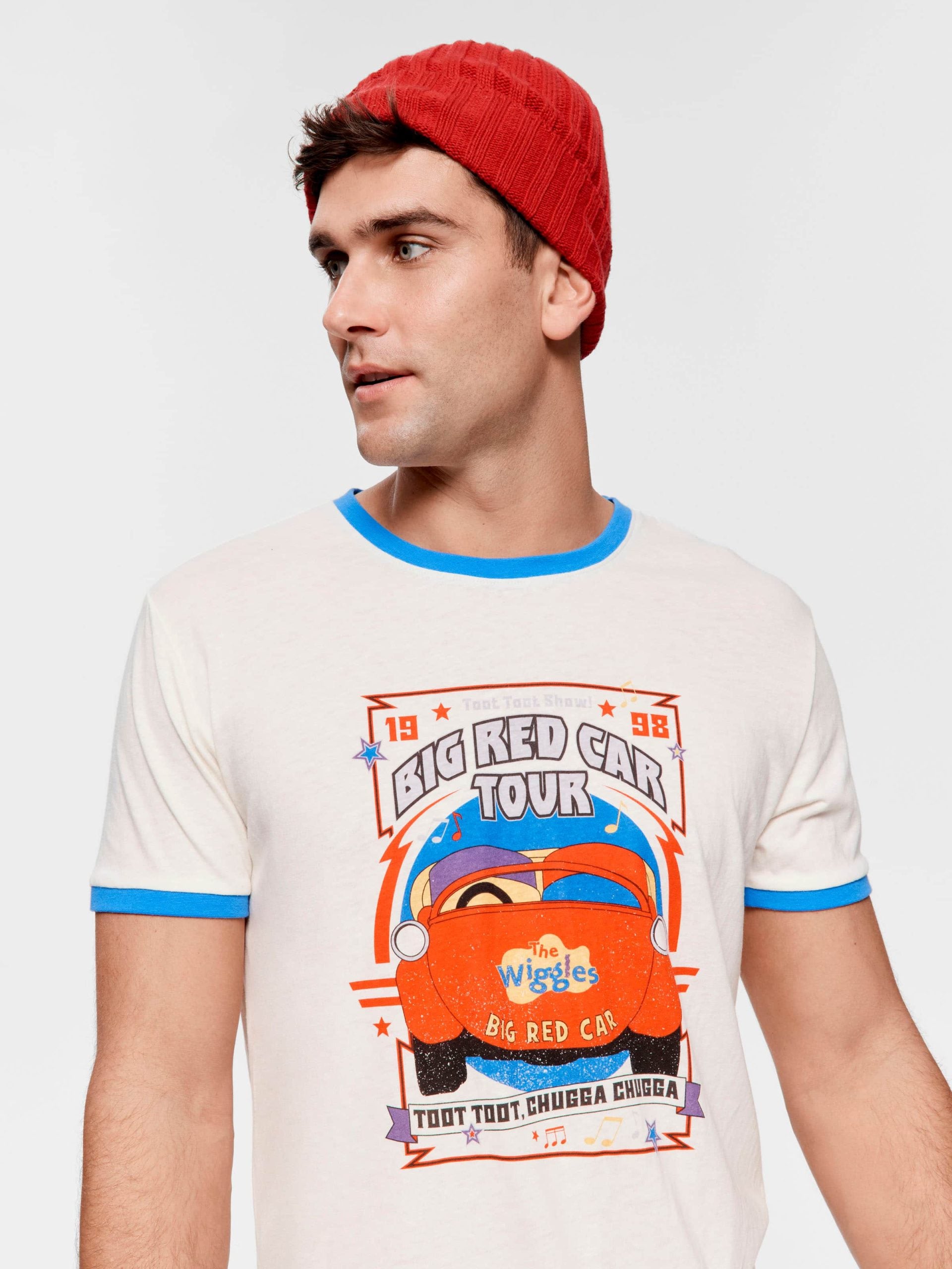 The Wiggles Big Red Car Tee Oatmeal image 0
