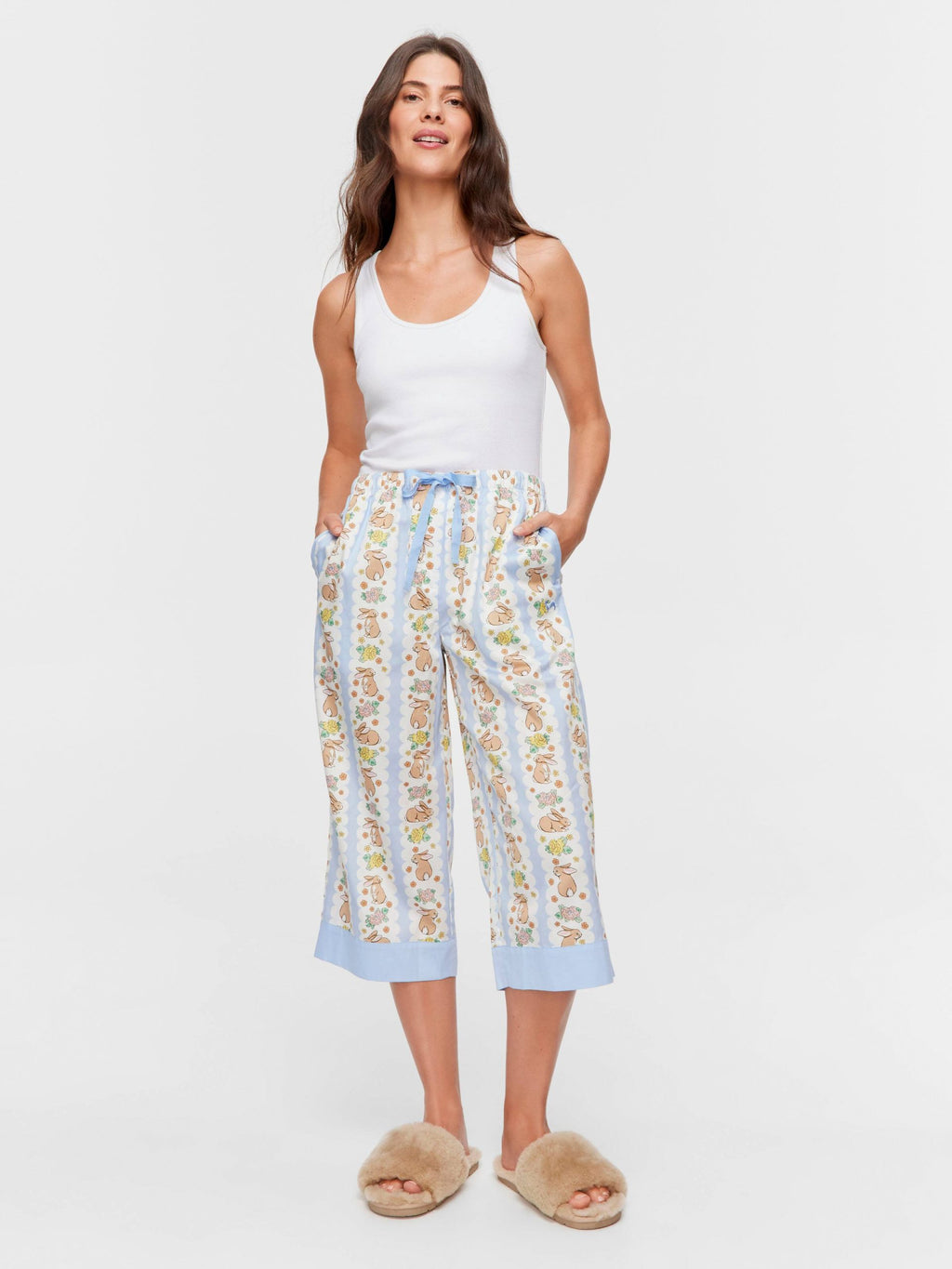 Lilac Bunny 3/4 Pj Pant multi image 0