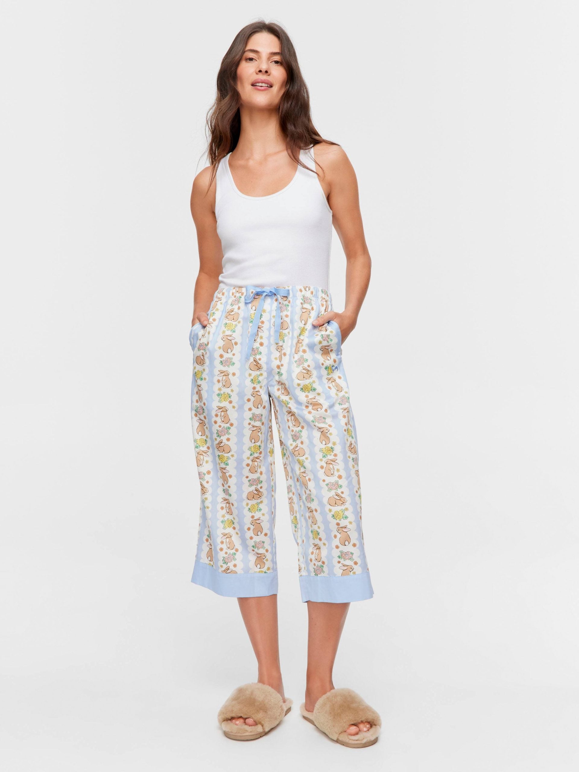 Lilac Bunny 3/4 Pj Pant multi image 0