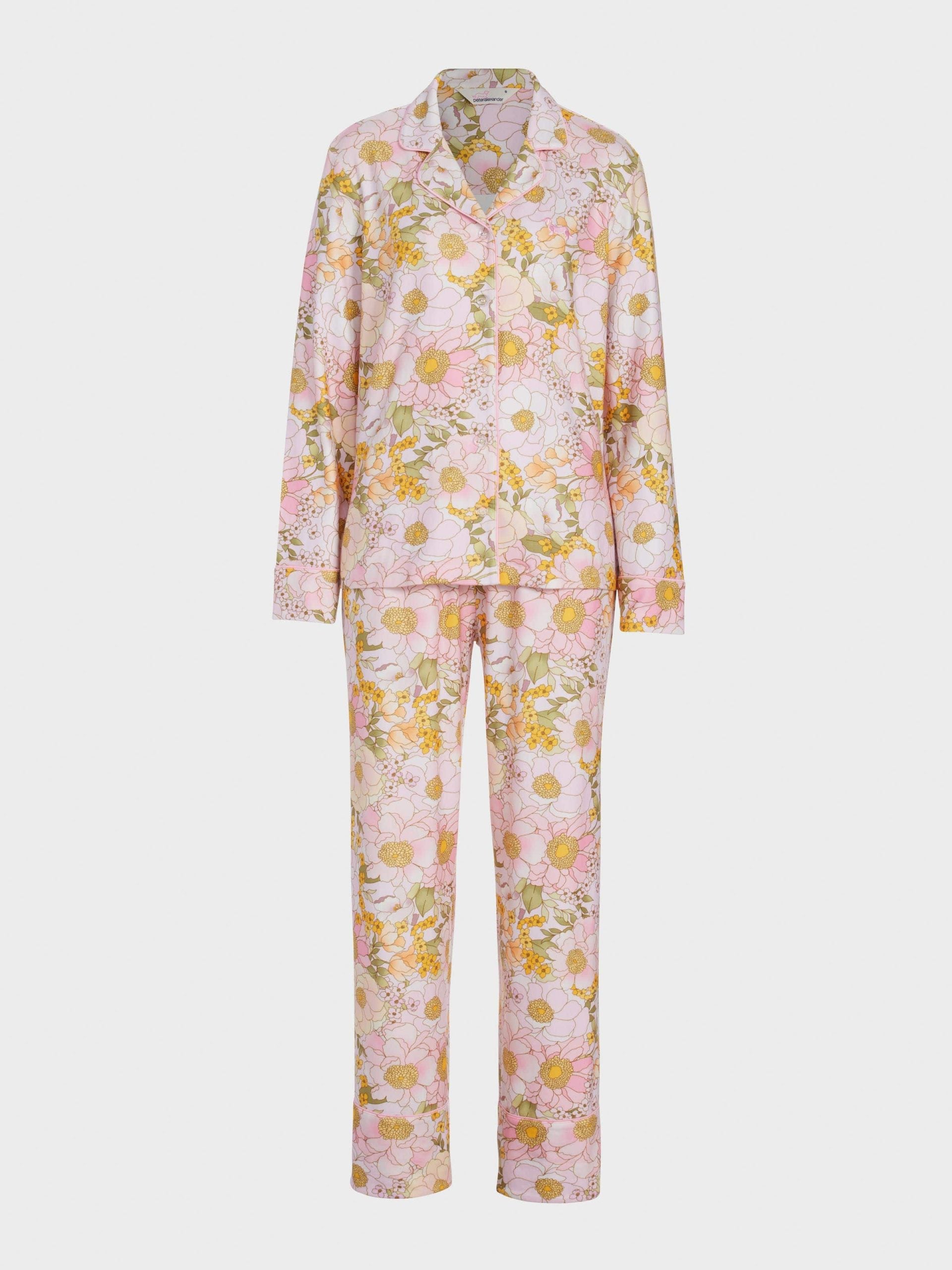 Pretty Floral Plush Long Pj Set multi image 4