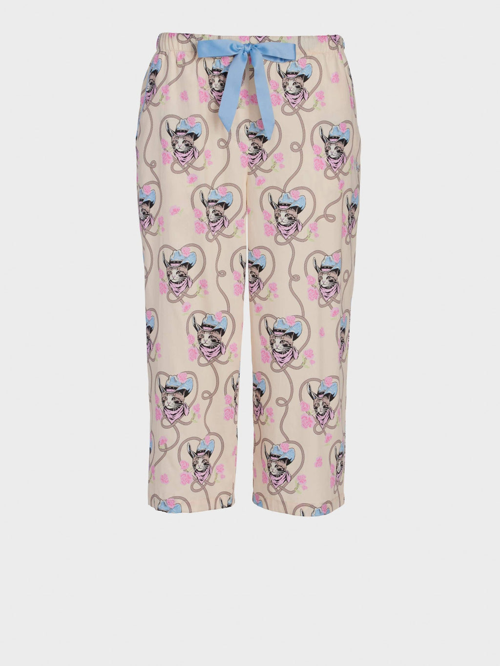 Cowboy Kitty 100% Cotton 3/4 Pj Pant Multi image 3