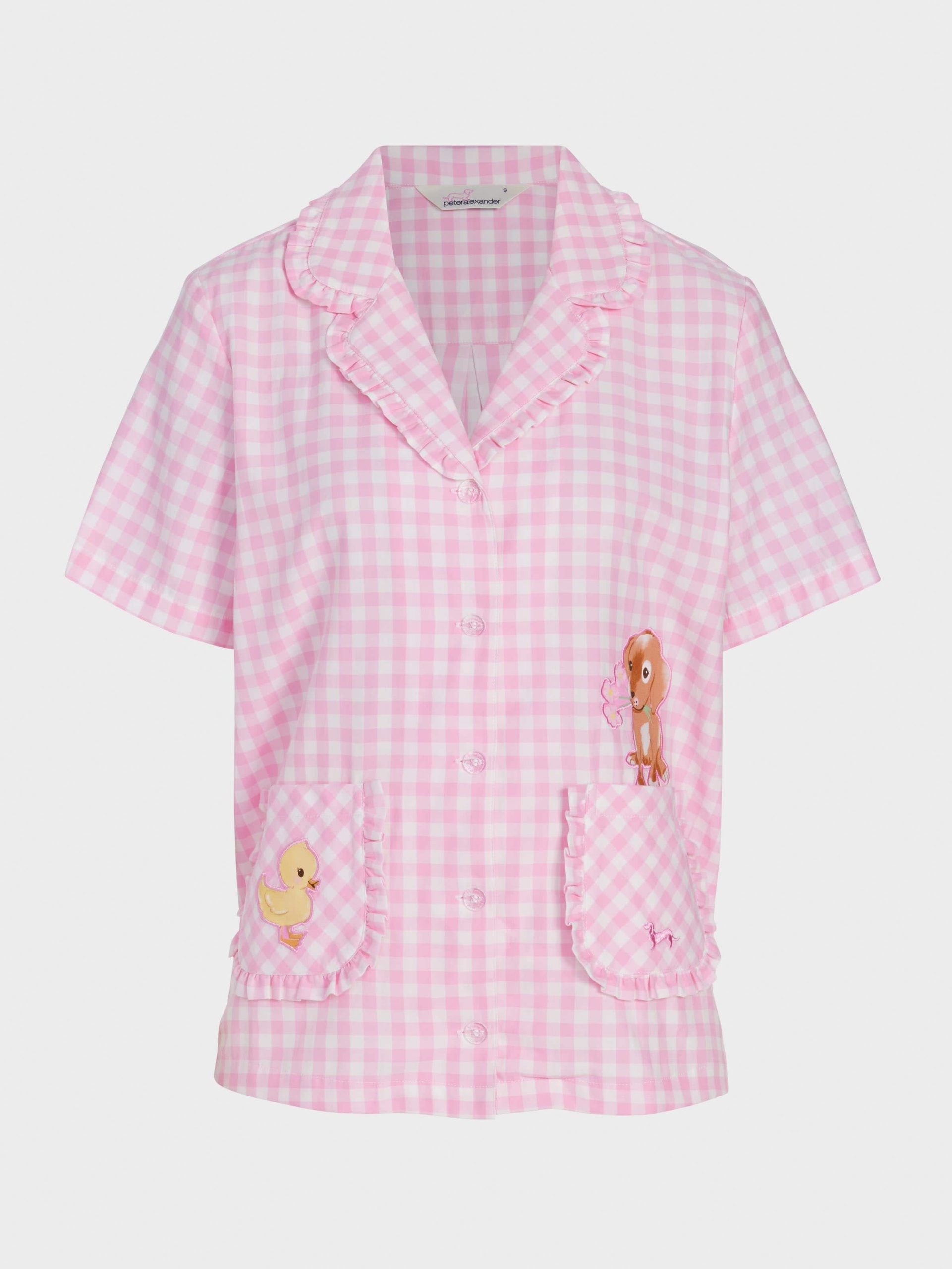Pink Gingham Short Sleeve Shirt multi image 3