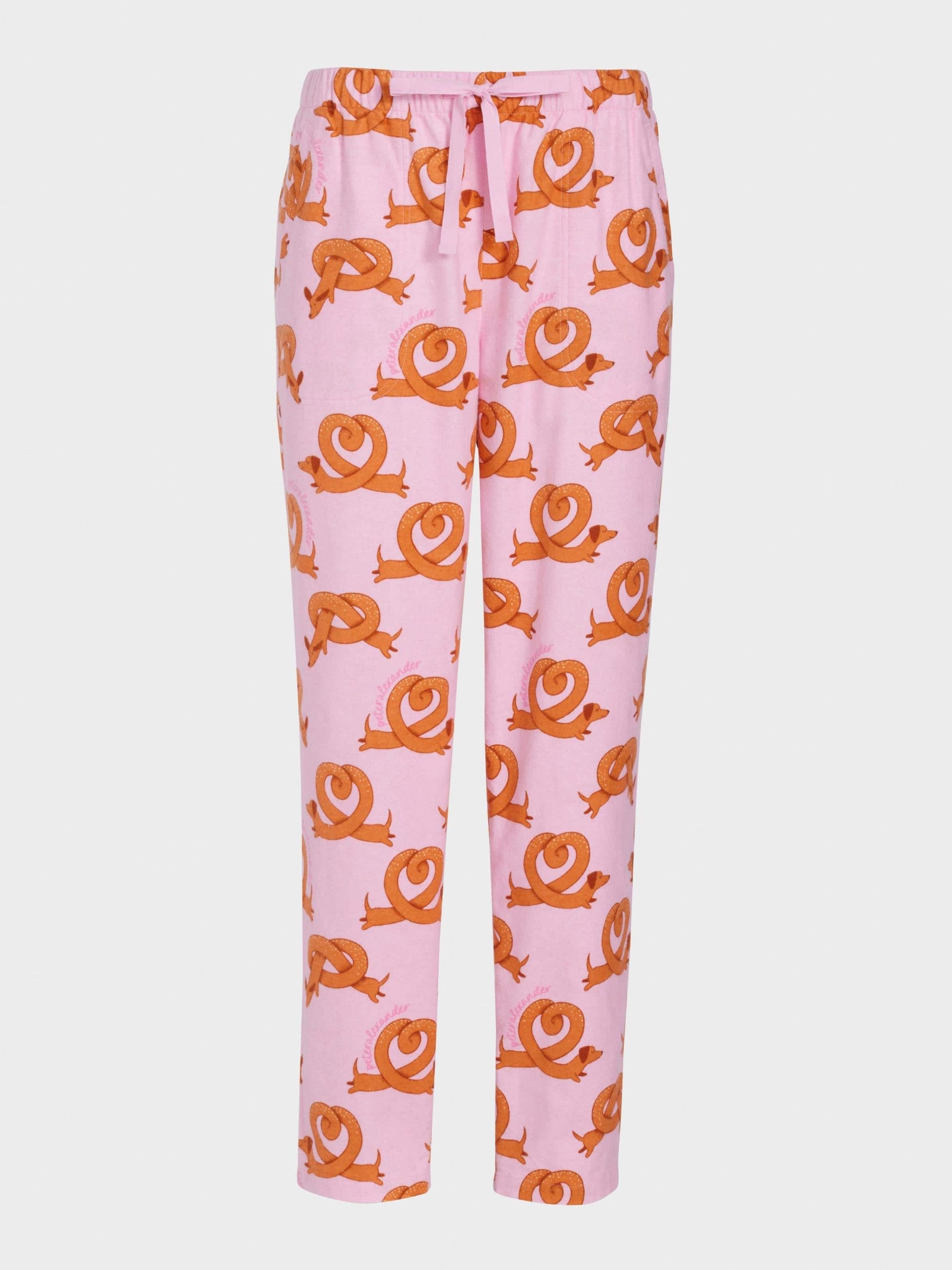 Pretzel Roll Up Flannelette Pj Pant multi image 3