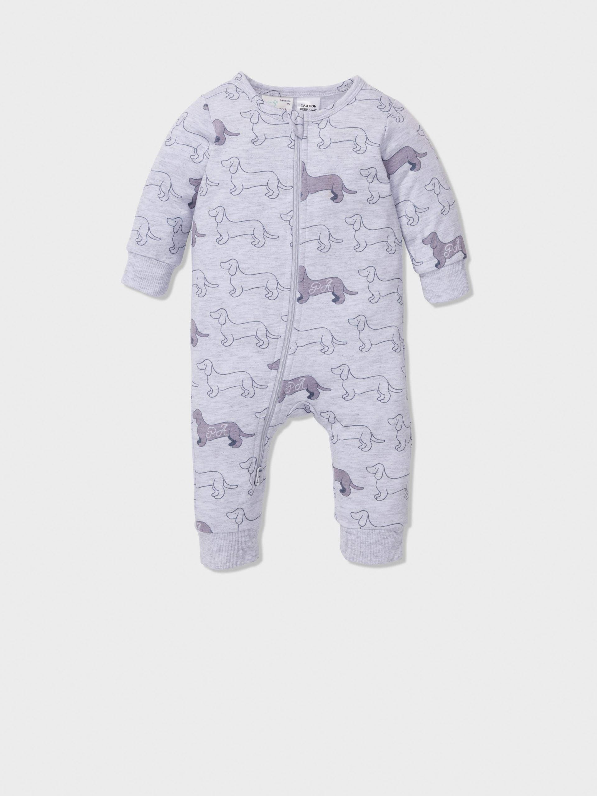 Baby Penny Print Onesie greymarle image 0