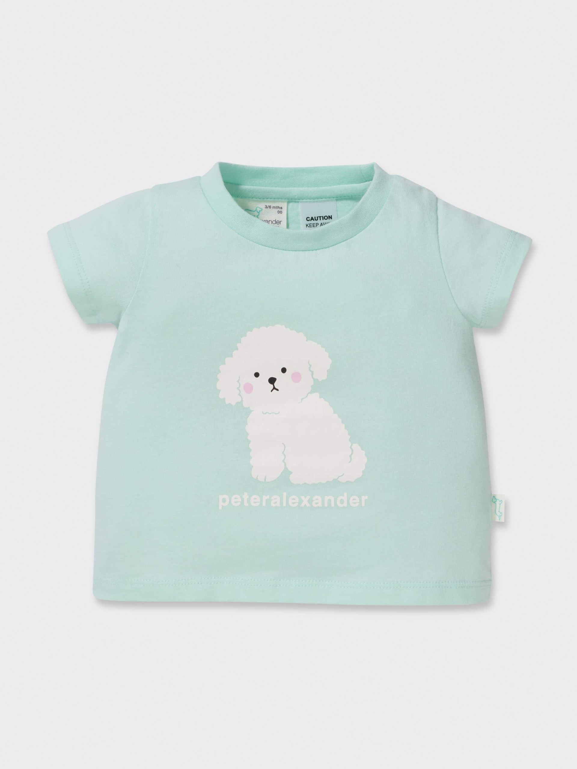 Baby Cute Puppy Pj Set mint image 2