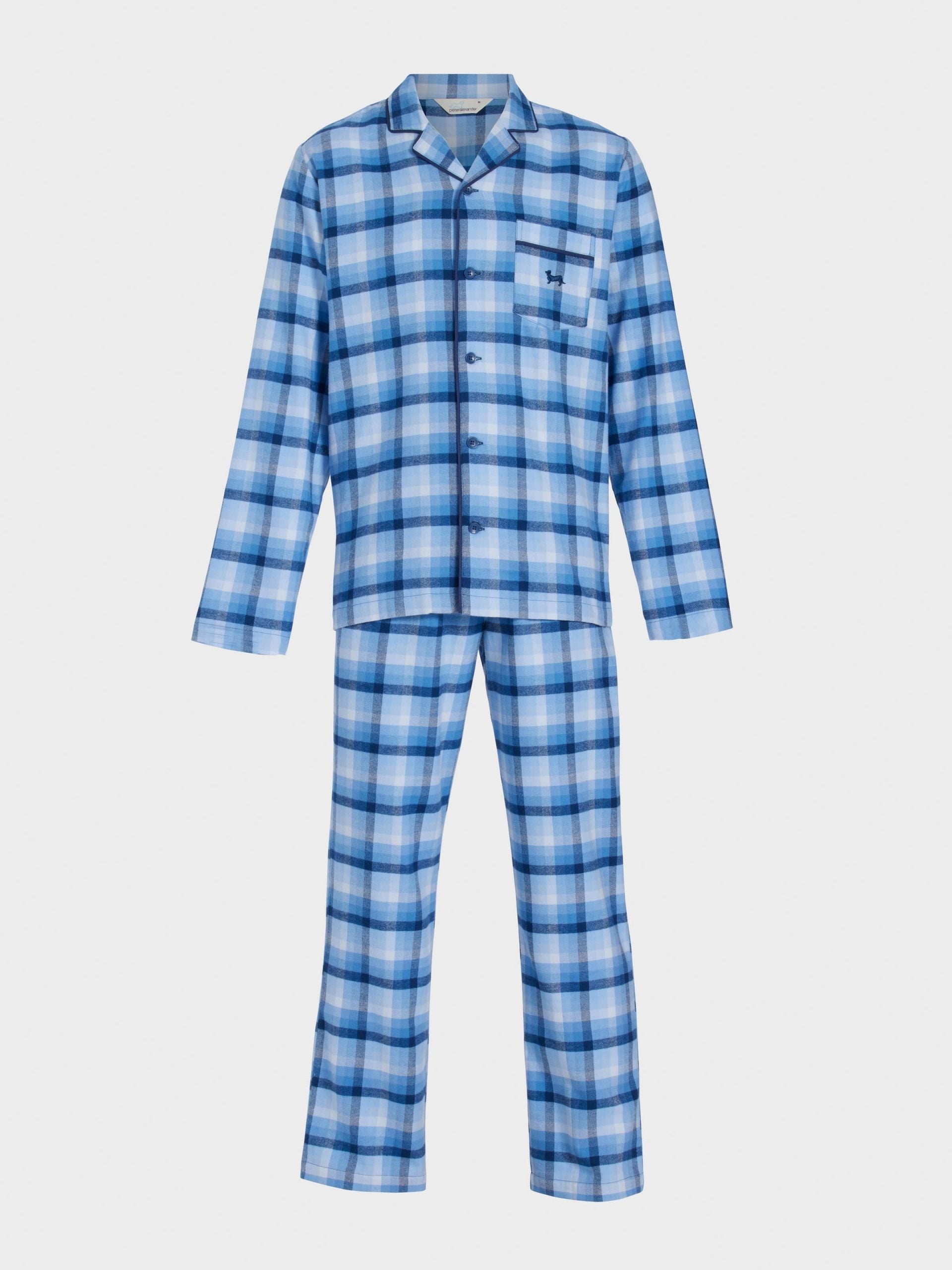 Mini Check Long Sleeve Pj Set blue image 4