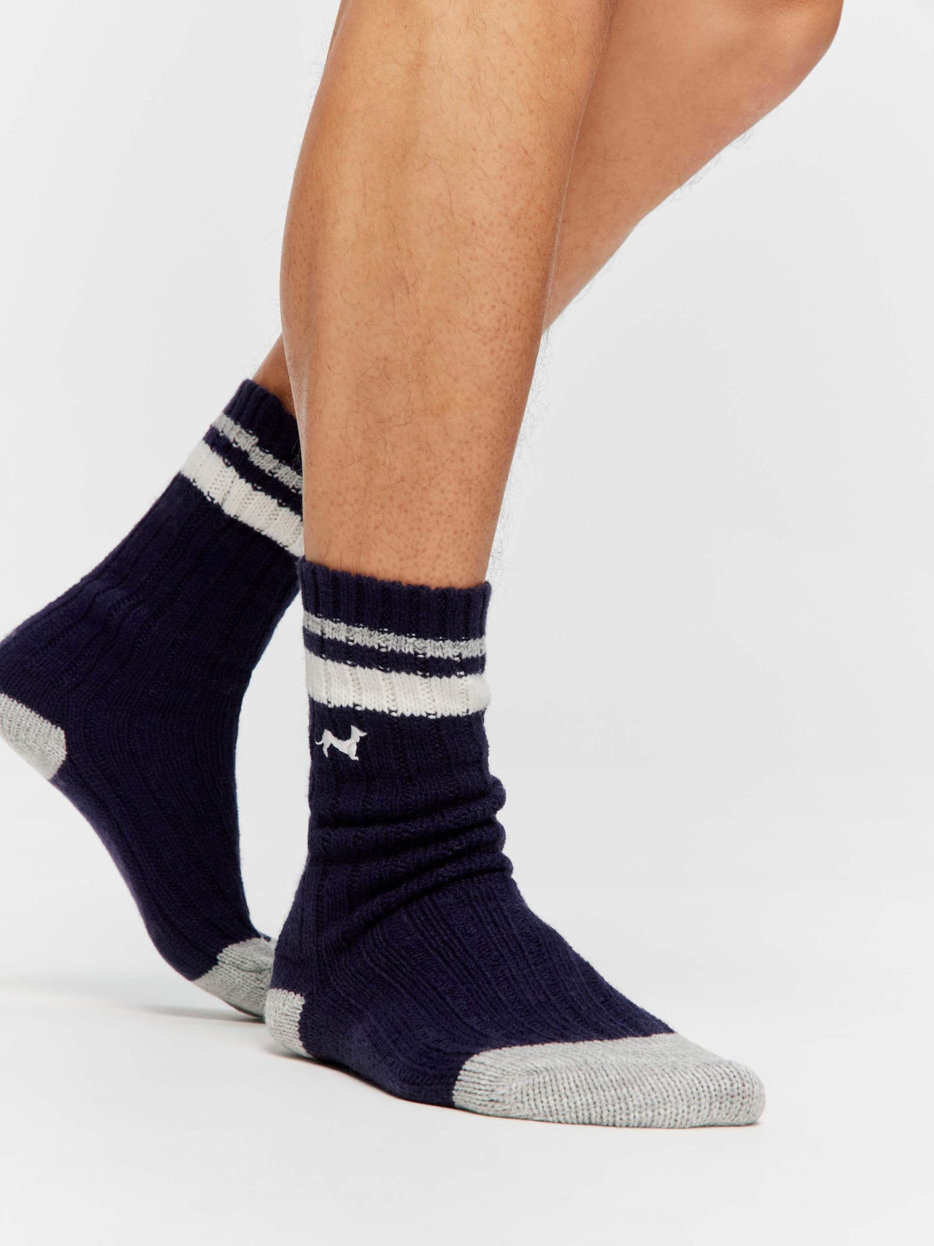 Navy Rib Sock navy image 1