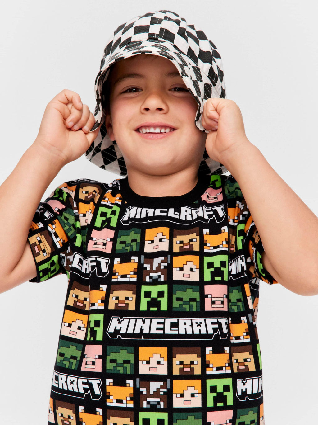 Jnr Kids Minecraft Print Pj Set multi image 1