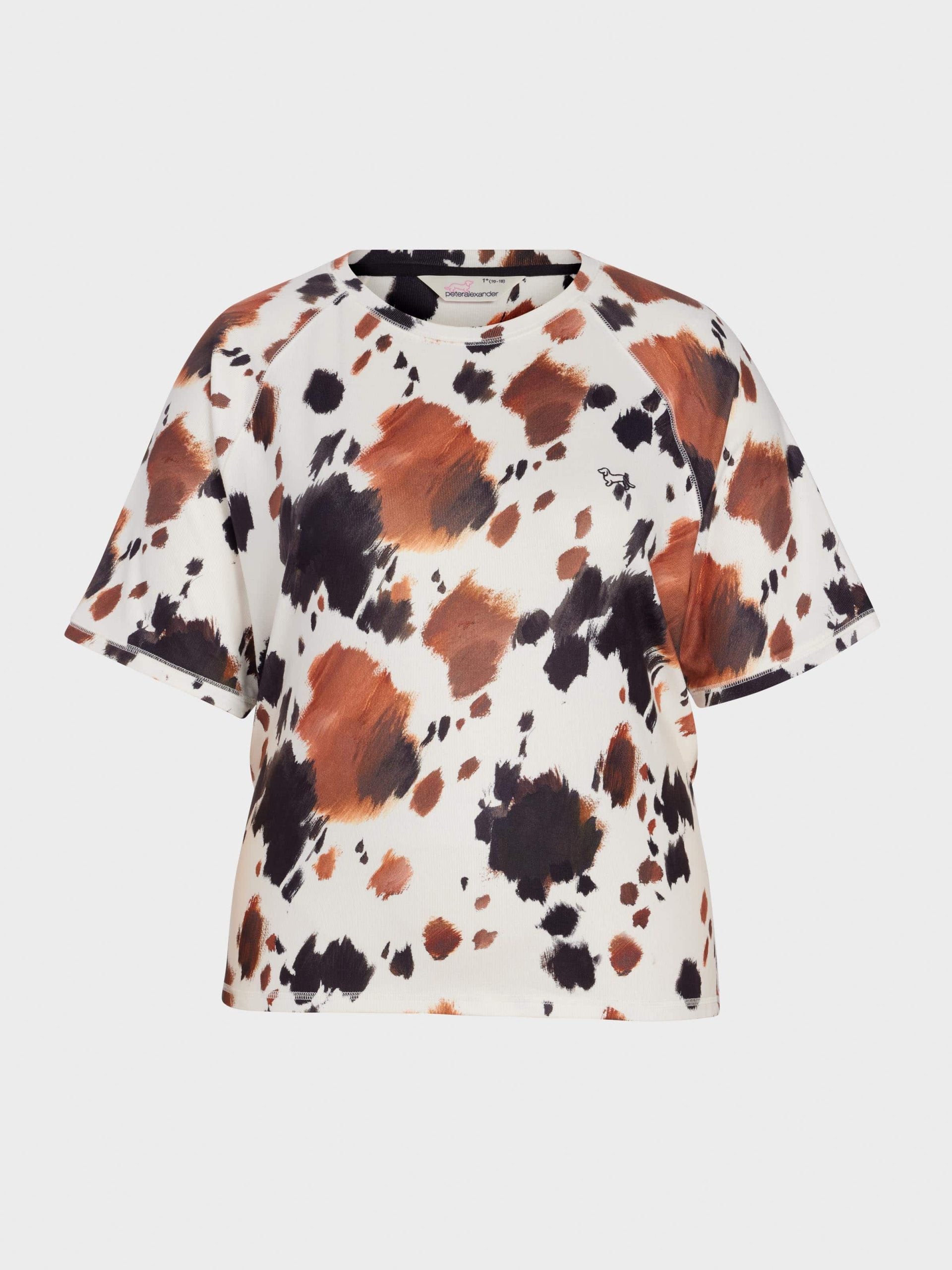 P.A. Plus Cow Plush Oversized Tee Multi image 3