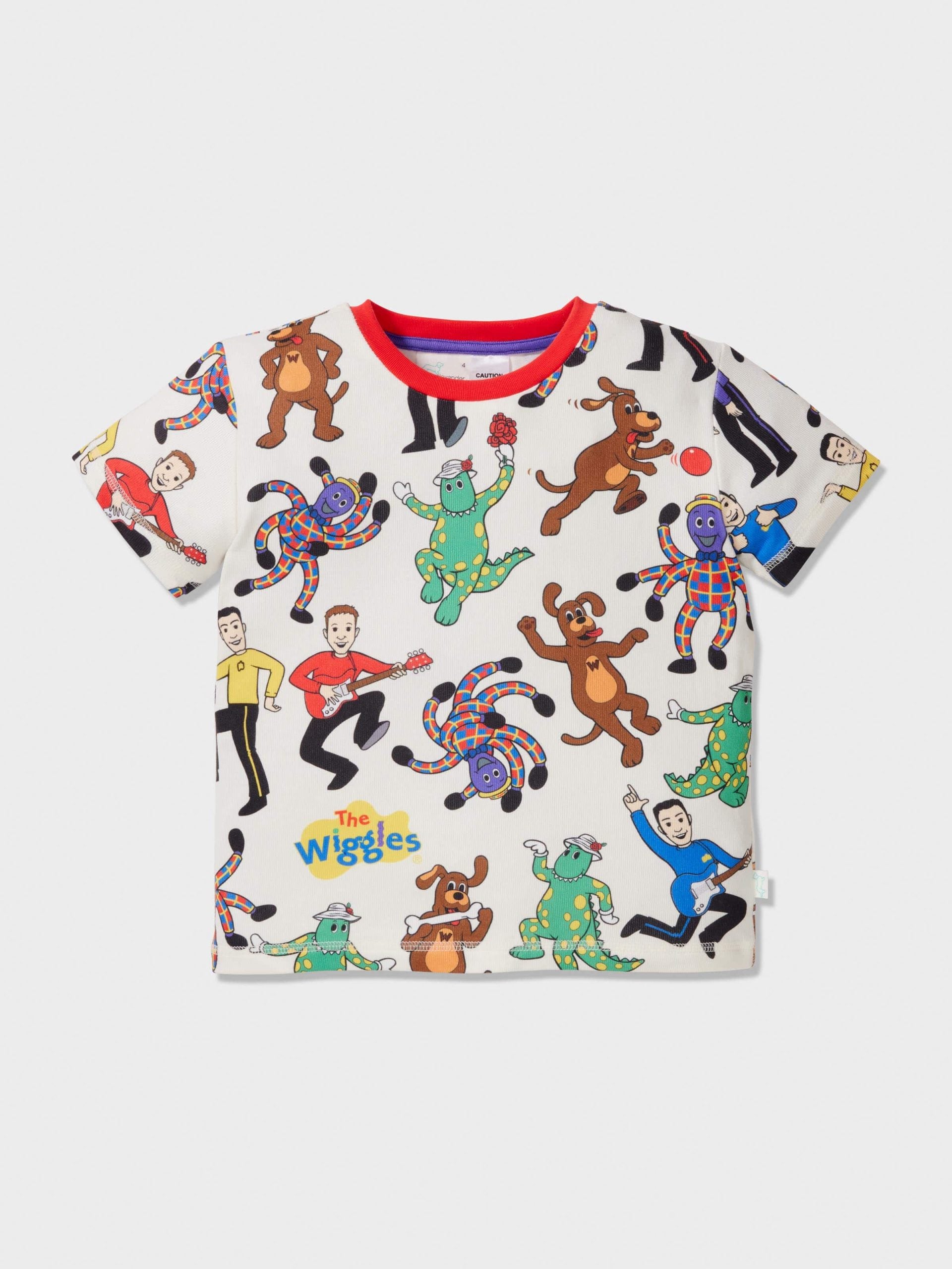 Jnr Kids The Wiggles Plush Short Pj Set Multi image 2
