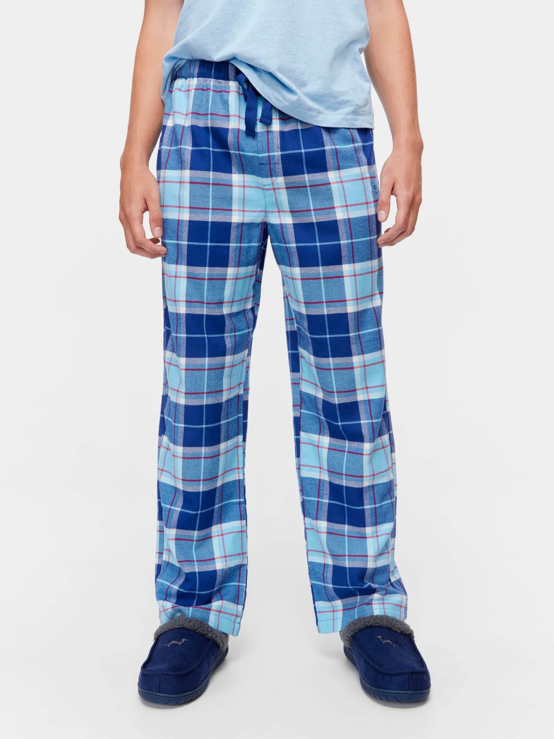 Blue Check Flannelette Pj Pant multi image 2