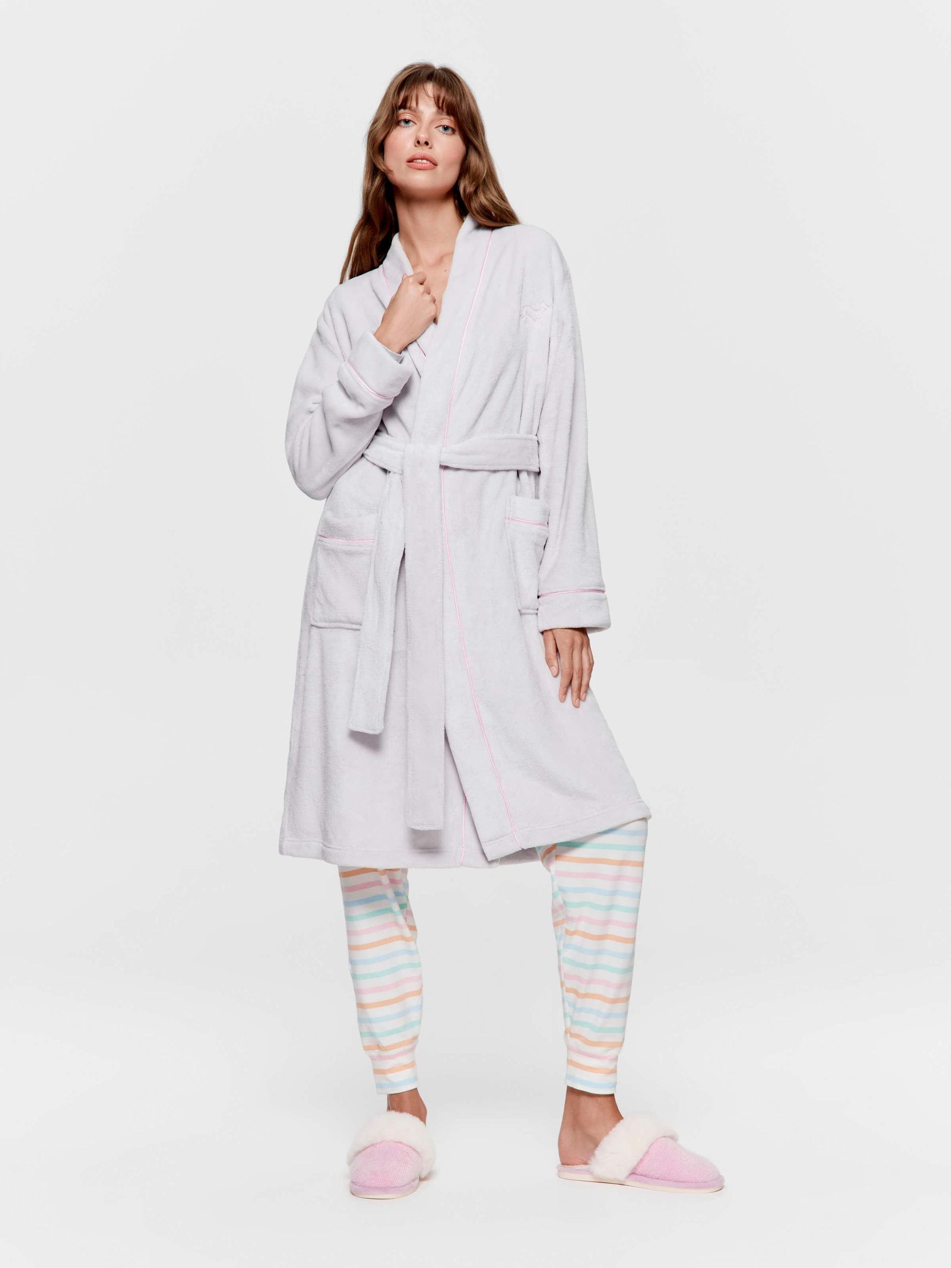 Grey Fleece Classic Gown multi image 0