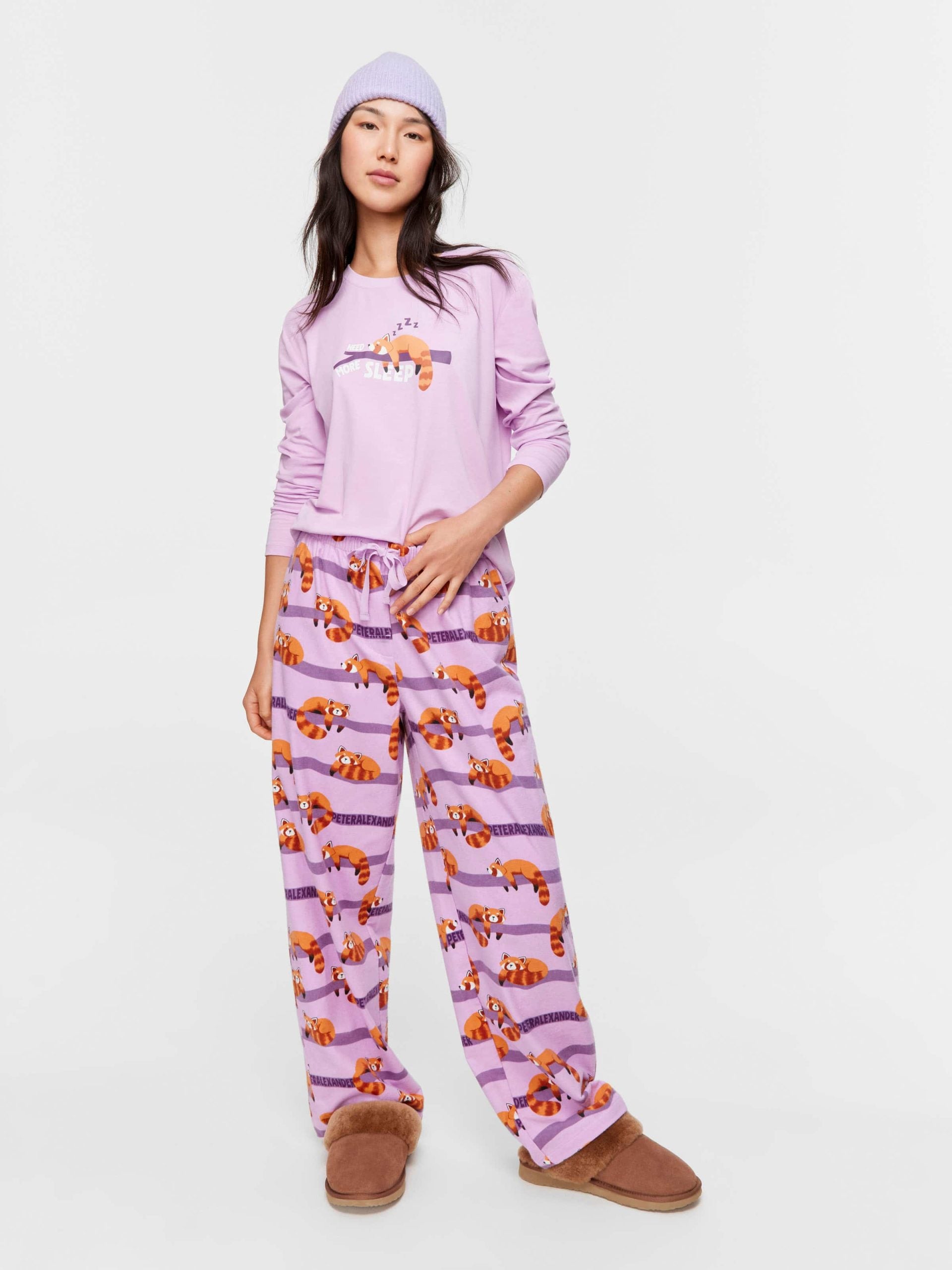 Red Panda Classic Flannelette Pj Pant multi image 1