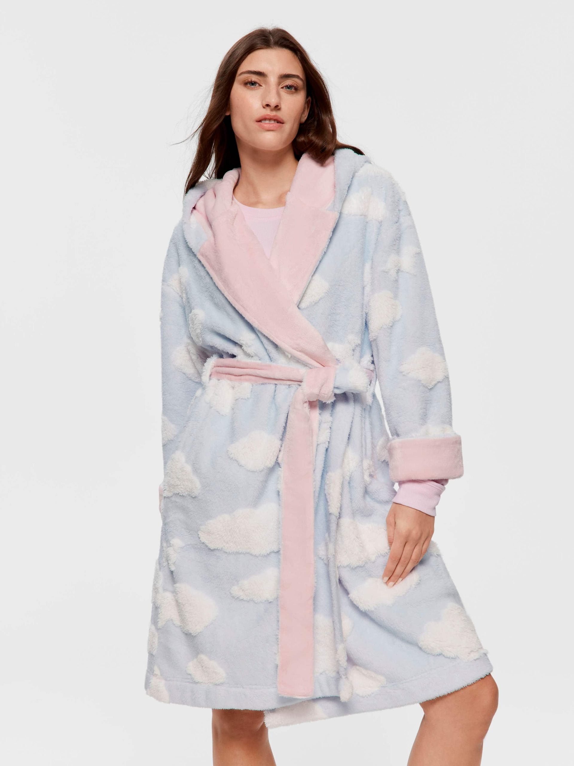 Fluffy Cloud Hooded Gown multi image 0