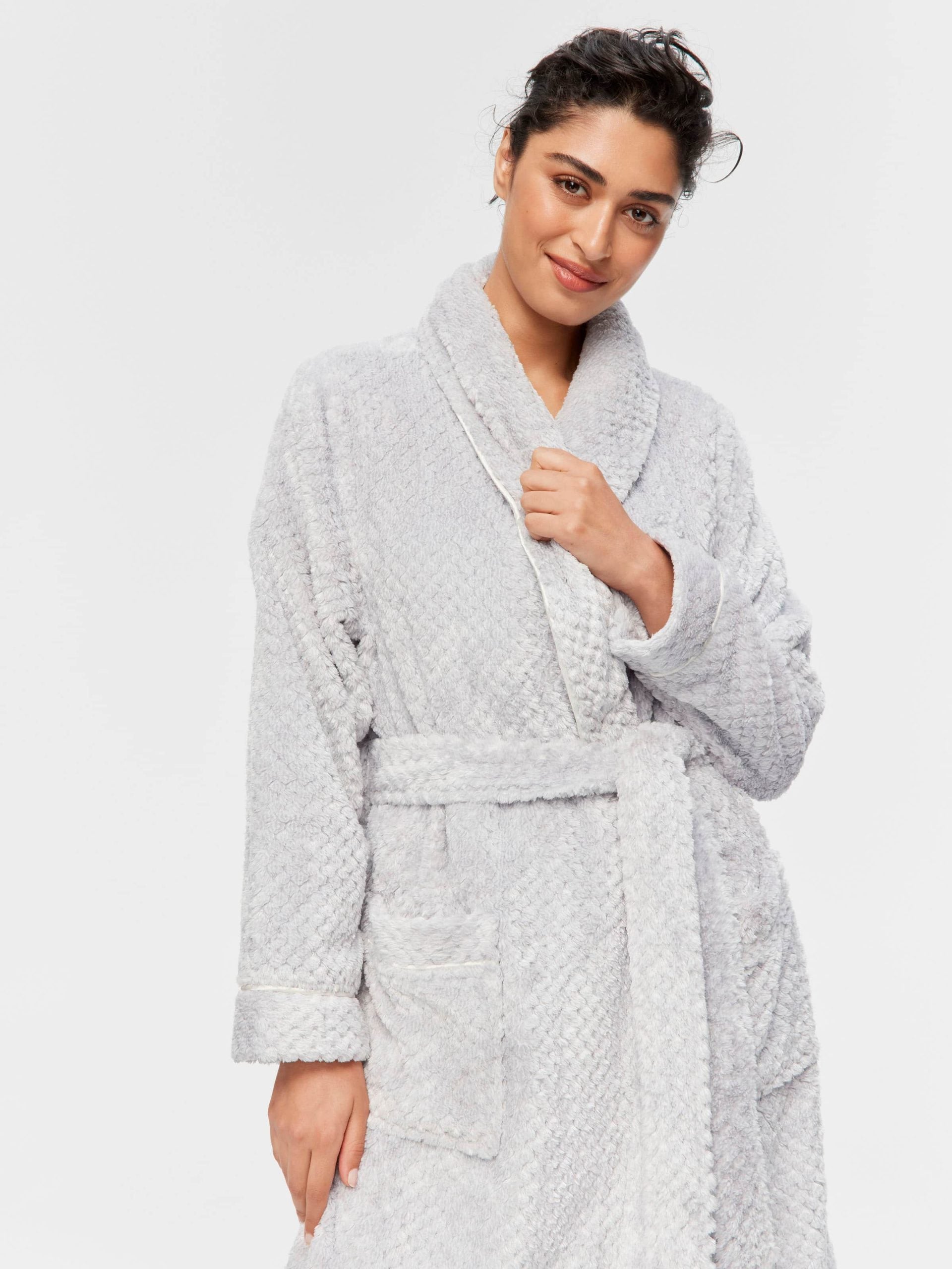 Peters Grey Stripe Jacquard Gown grey image 3