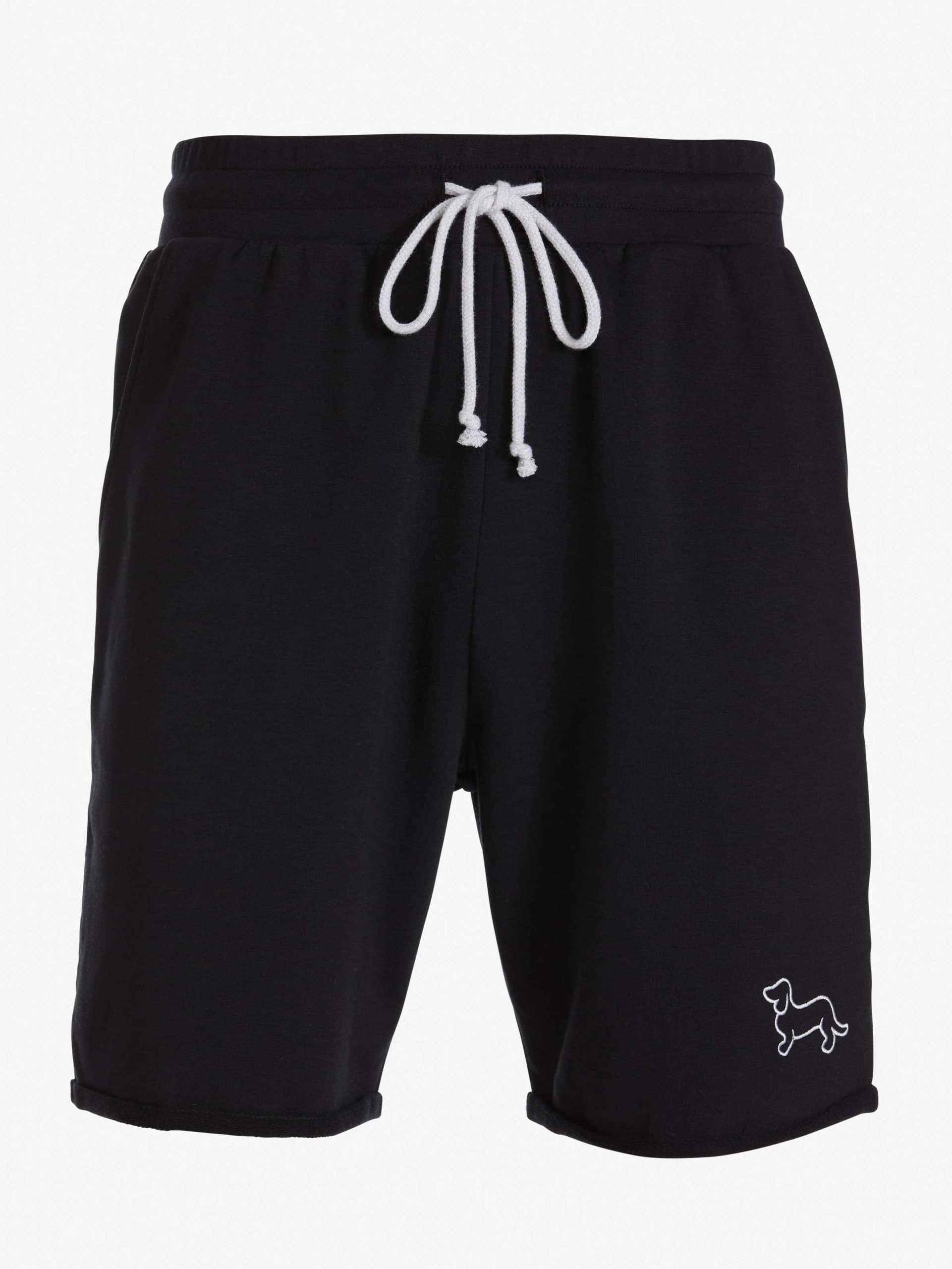 P.A. Black Cut Off Sweat Short black image 3