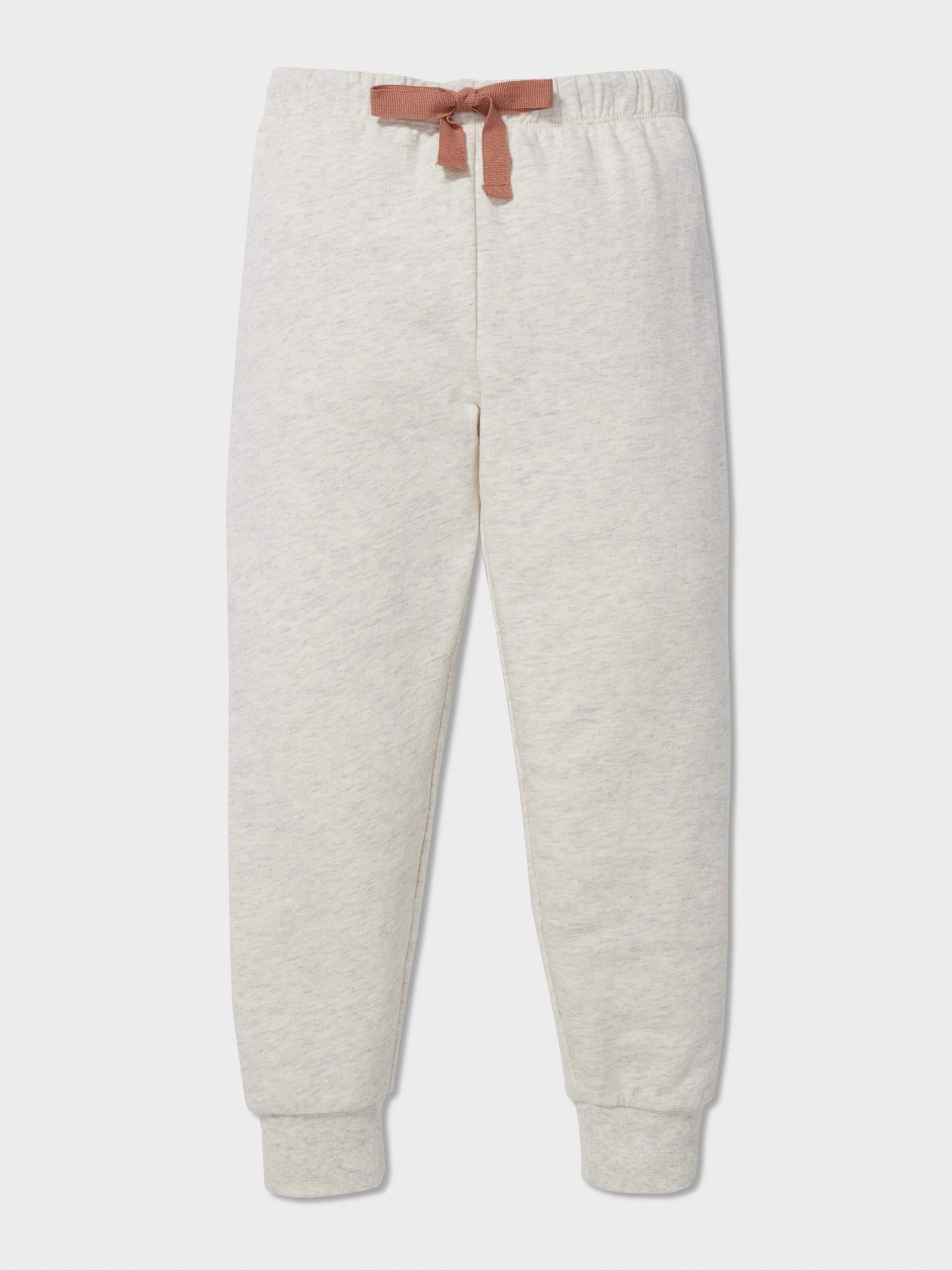 Jnr Kids Sleepy Bear Long Pj Set oatmeal image 1