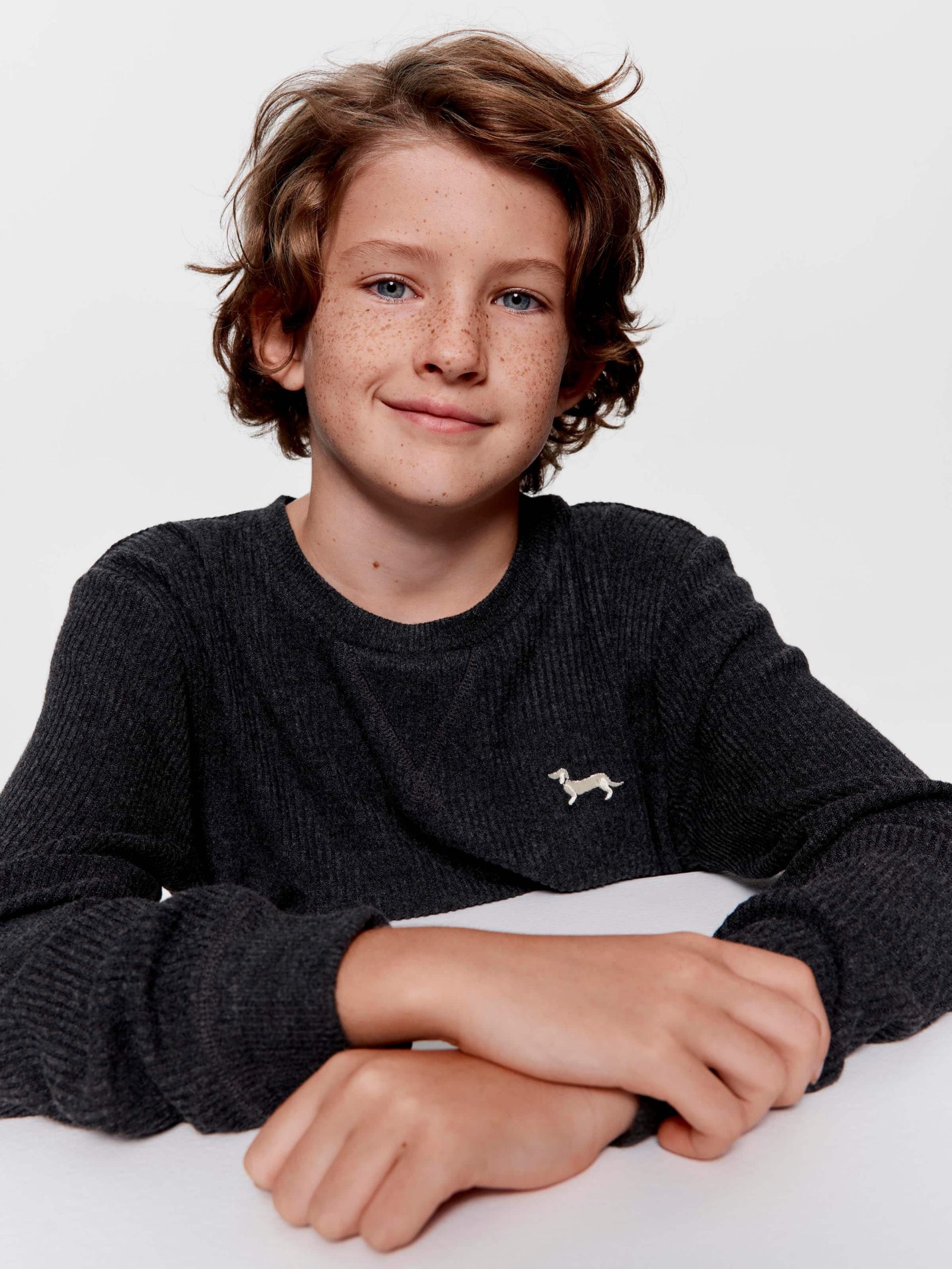 Boys Charcoal Rib Pj Set charcoal image 0