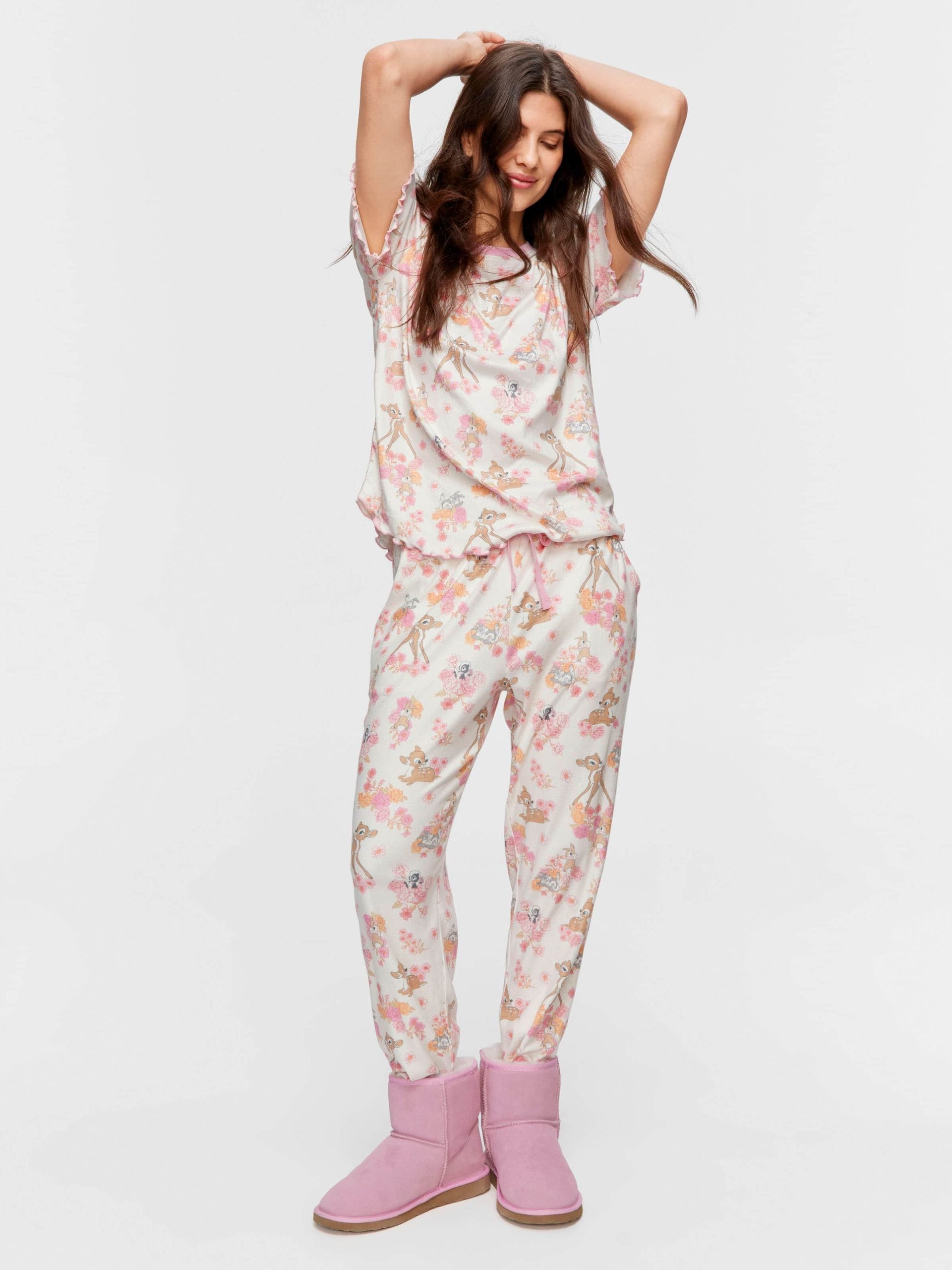 Bambi Tapered Leg Pointelle Pj Pant multi image 0