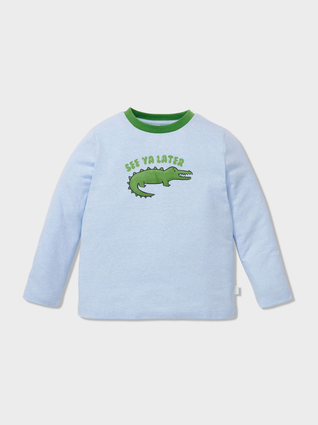 Jnr Boys Alligator Print Long Pj Set multi image 2