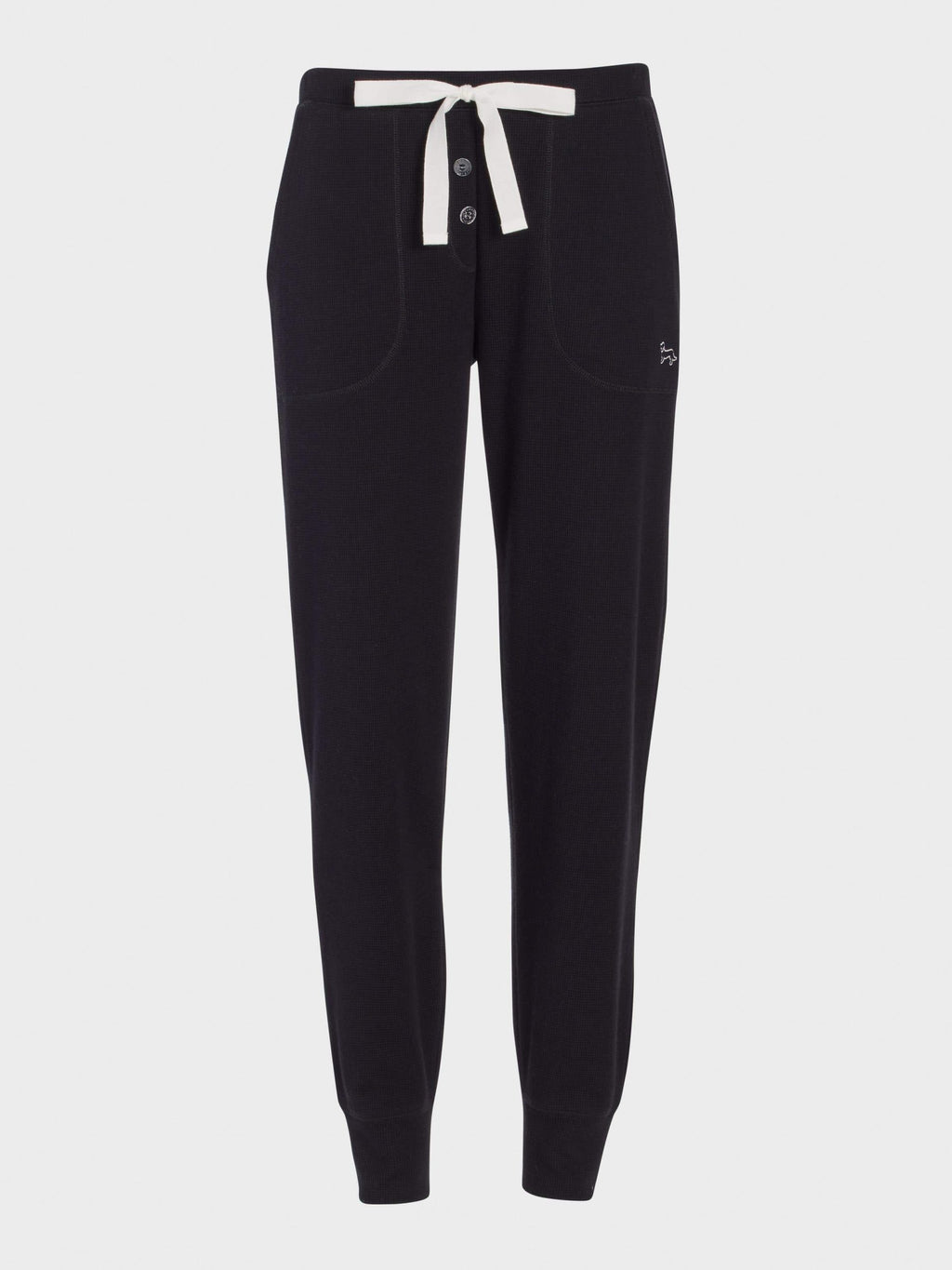 Black Waffle Easy Pj Pant Black image 3