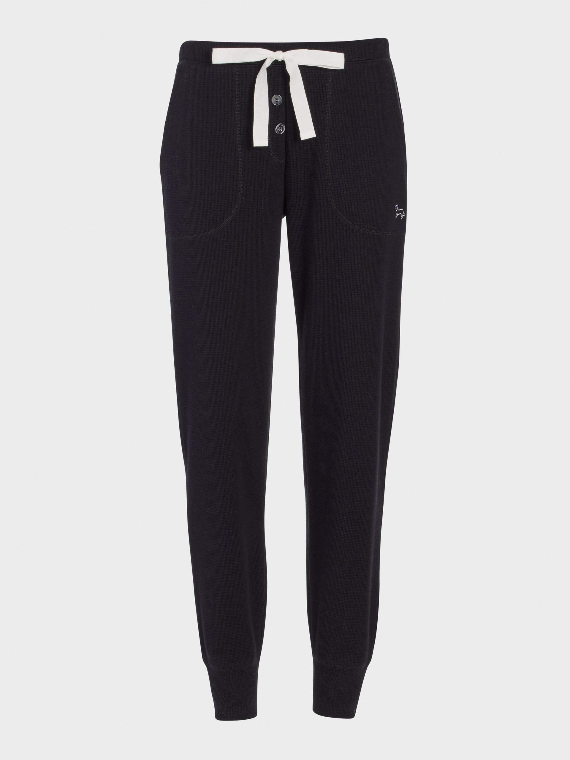 Black Waffle Easy Pj Pant Black image 3