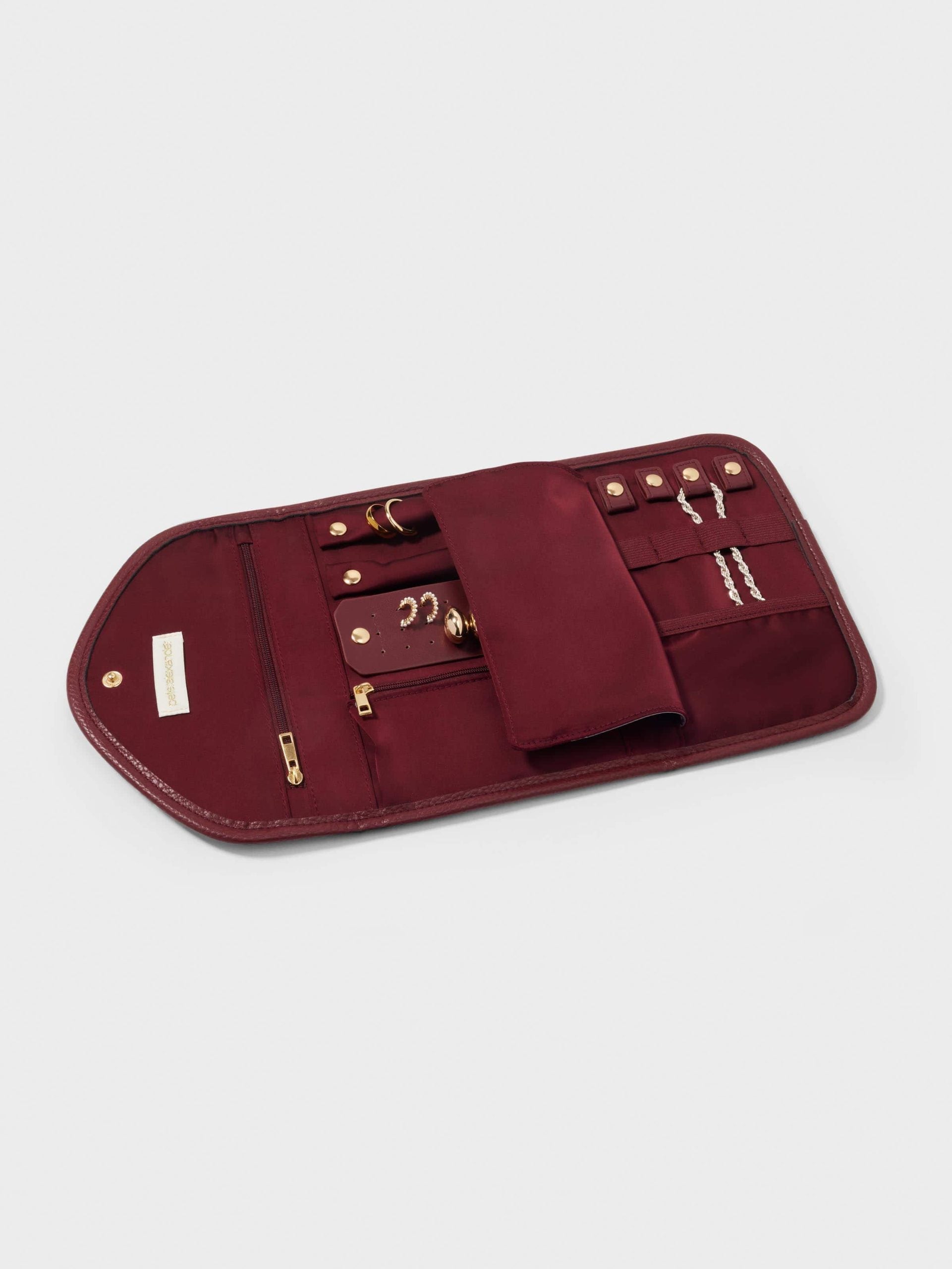 Burgundy Jewellery Wallet burgundy image 1