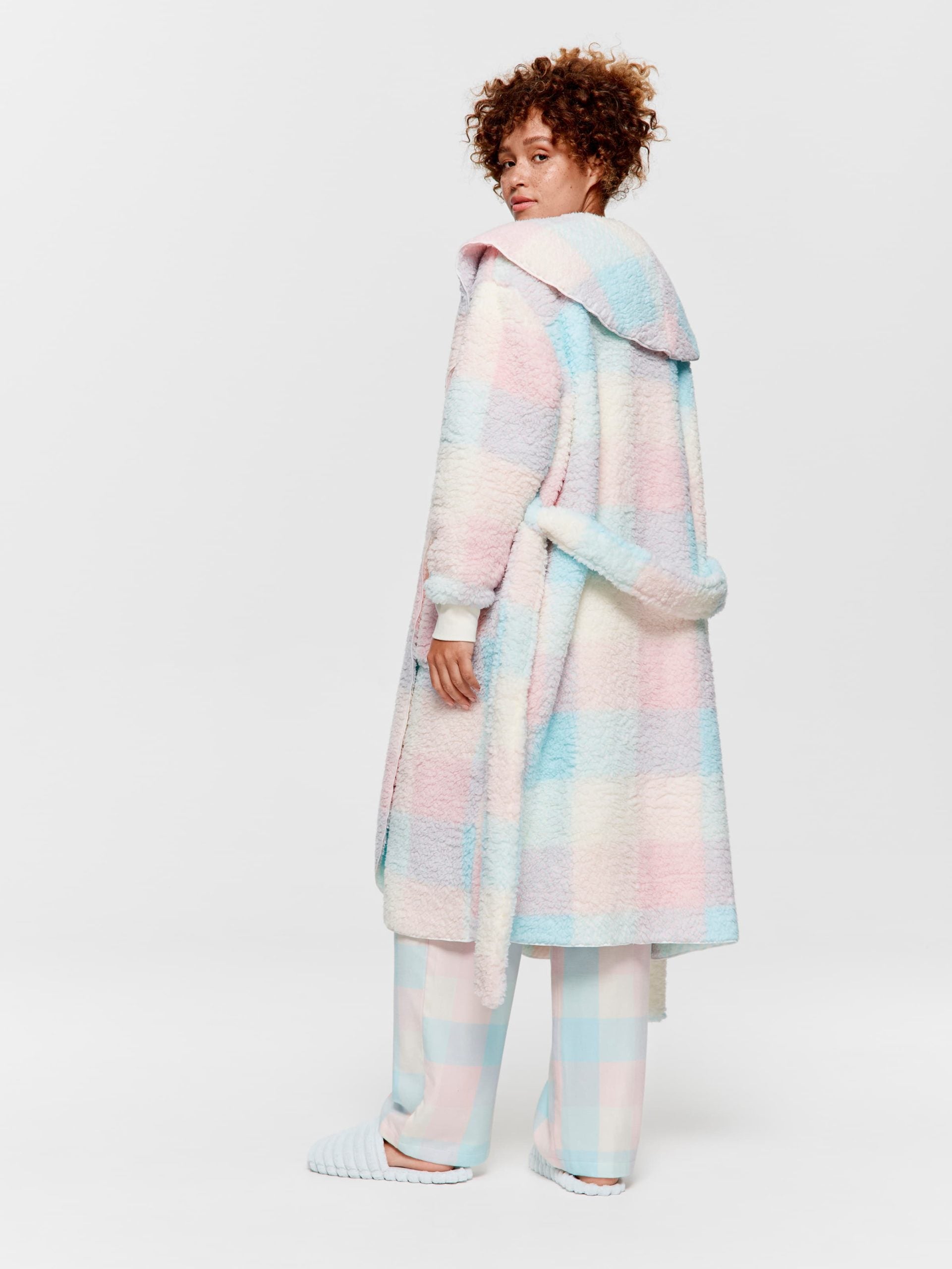 Buffalo Check Teddy Gown multi image 3