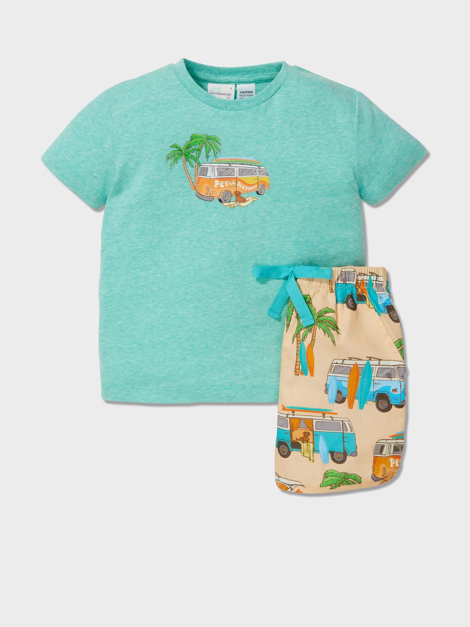Jnr Boys Surf Van Pj Set multi image 2