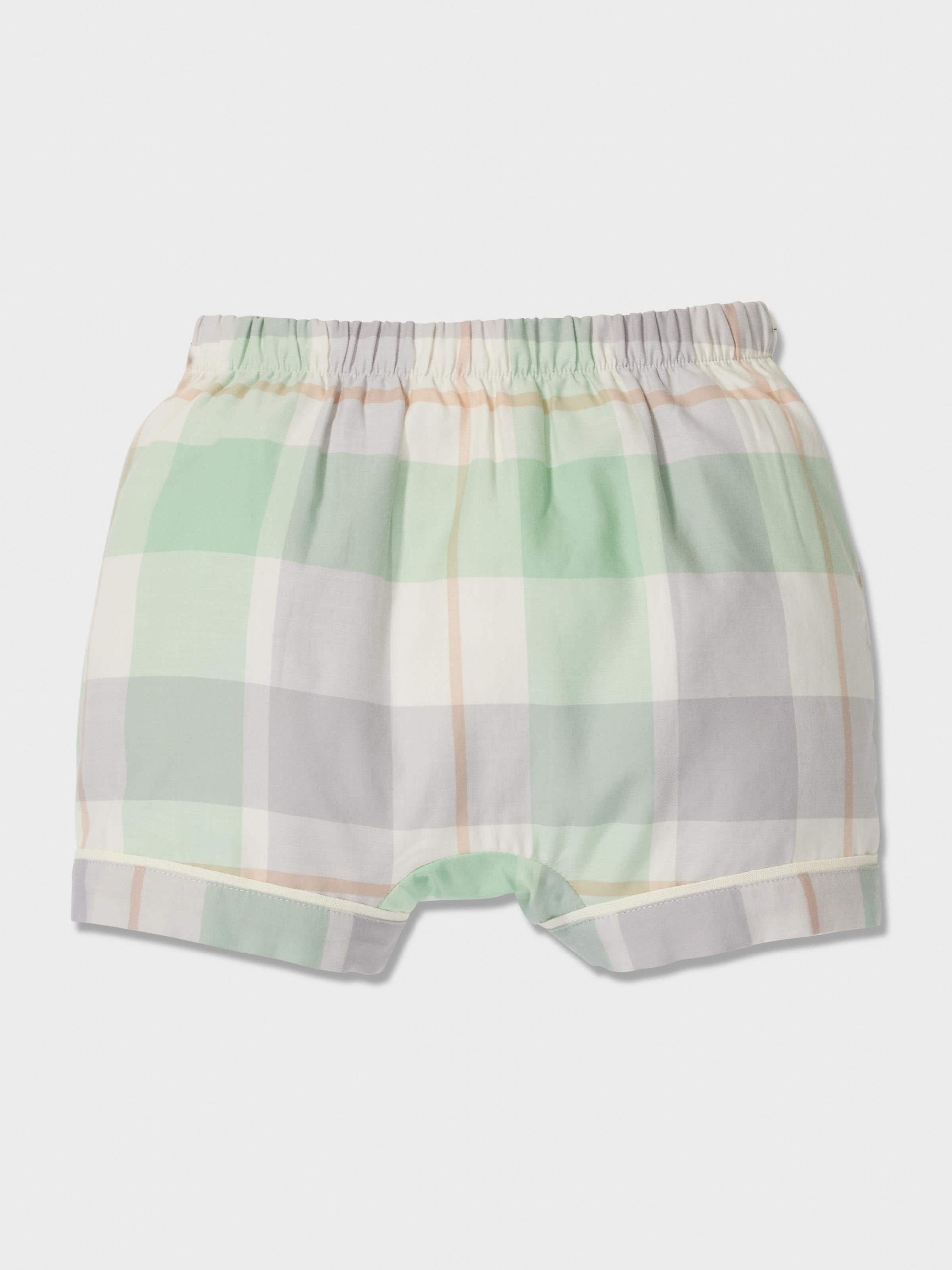 Baby Mint Check Classic Shortie Pj Set mint image 3