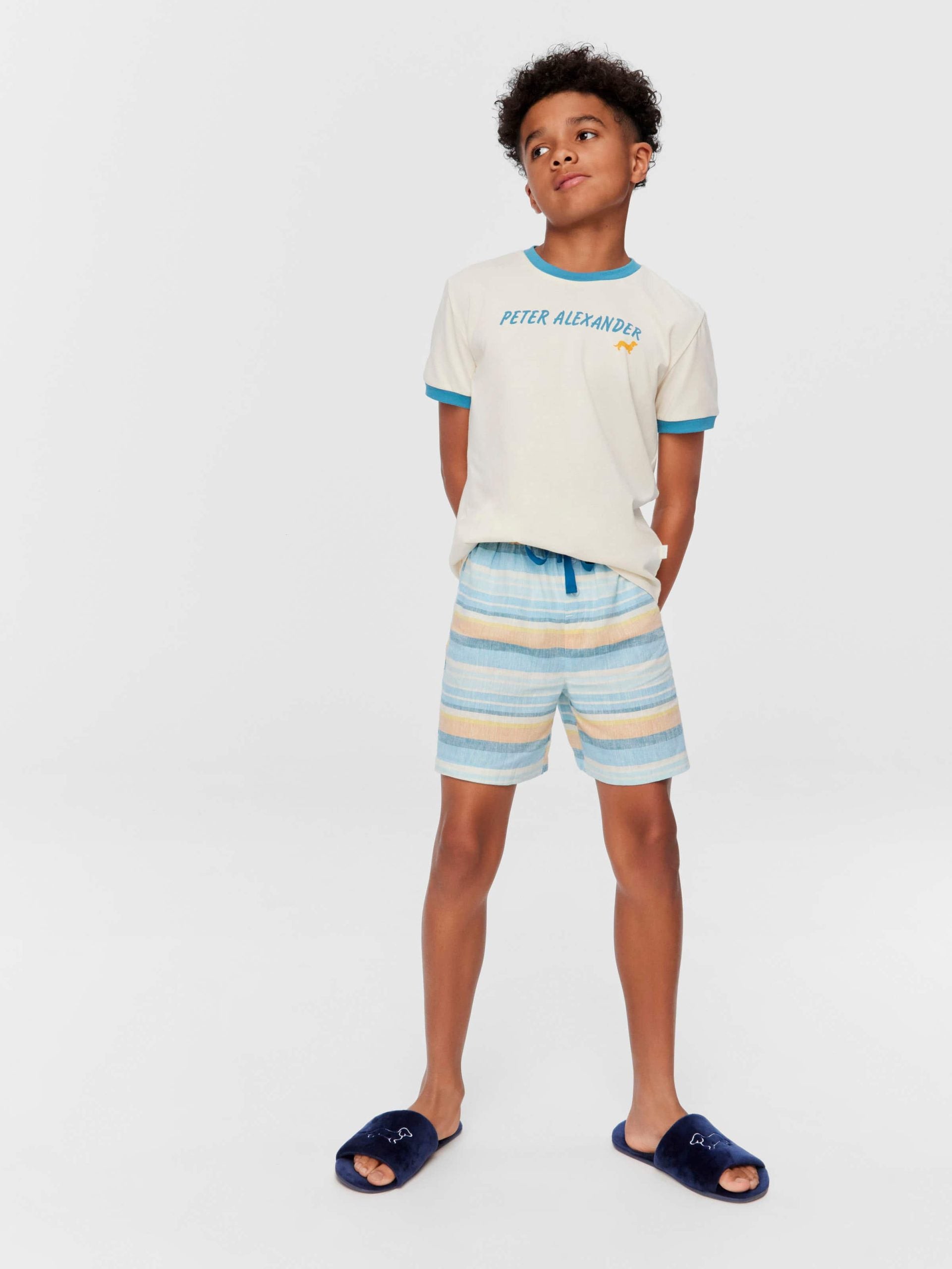 Boys Surf Stripe Pj Set multi image 1