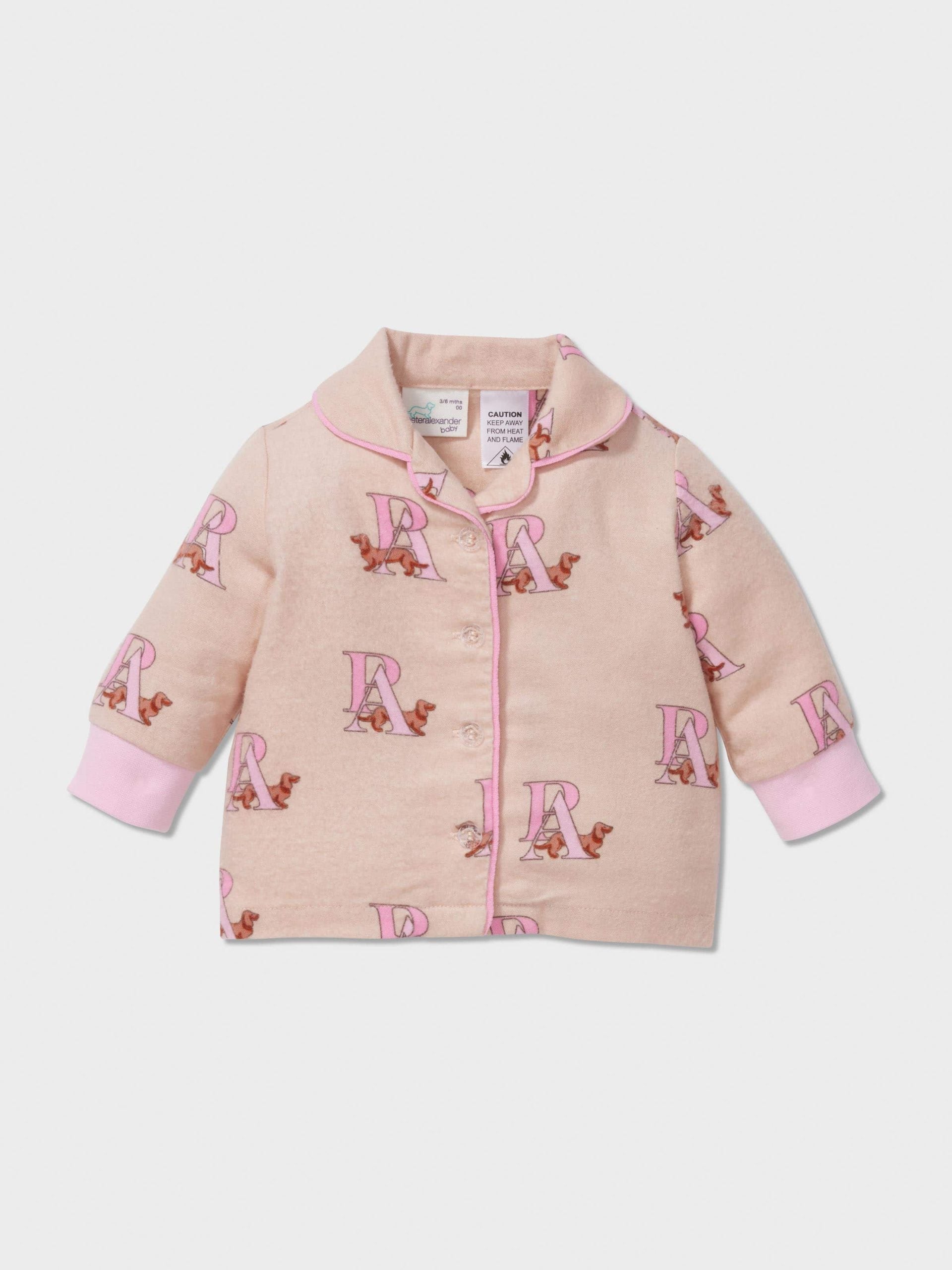 Baby Girl P.A. Logo Long Classic Pj Set multi image 2