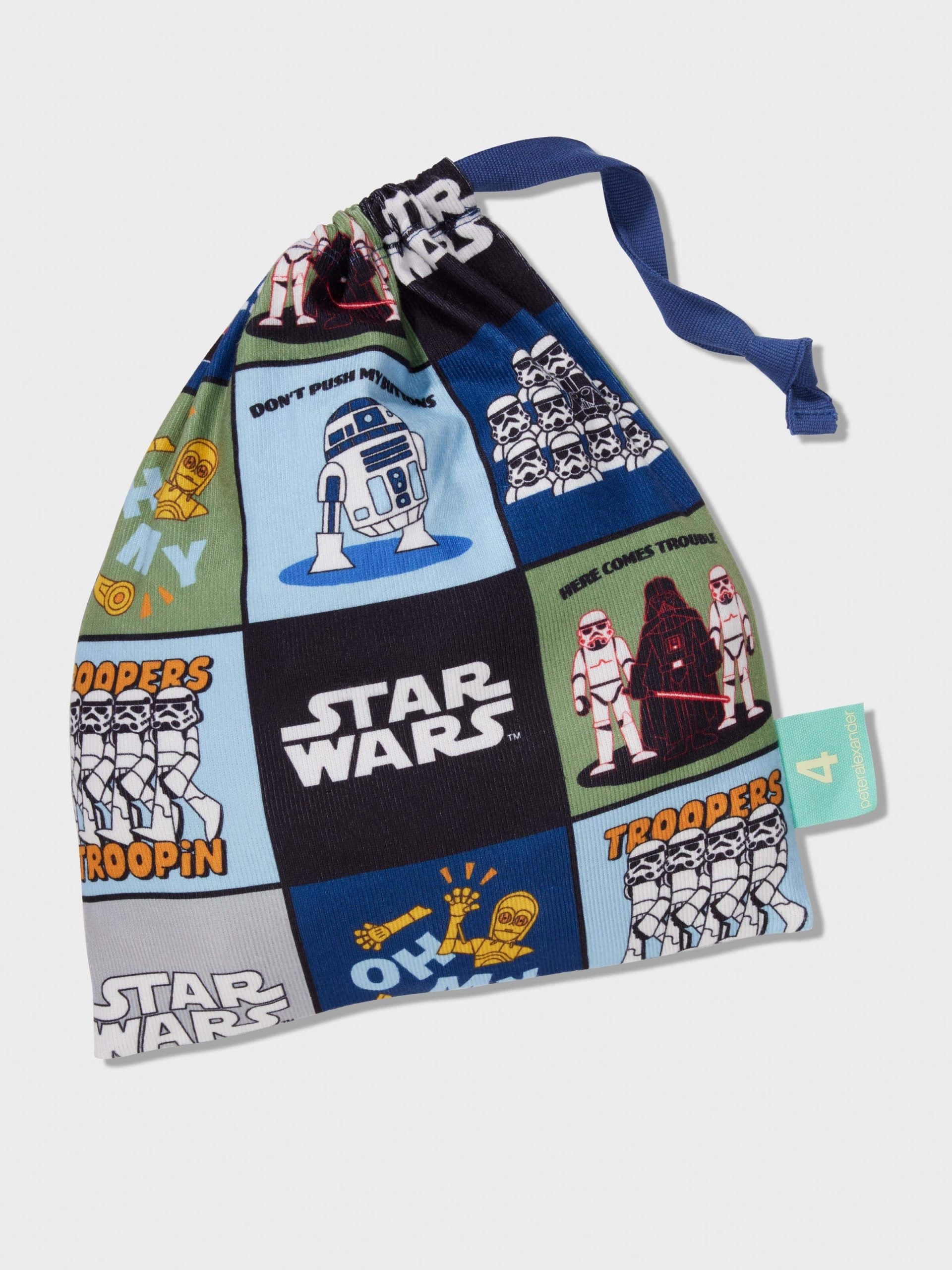 Jnr Boys Star Wars Empire Long Plush Pj Set Multi image 3